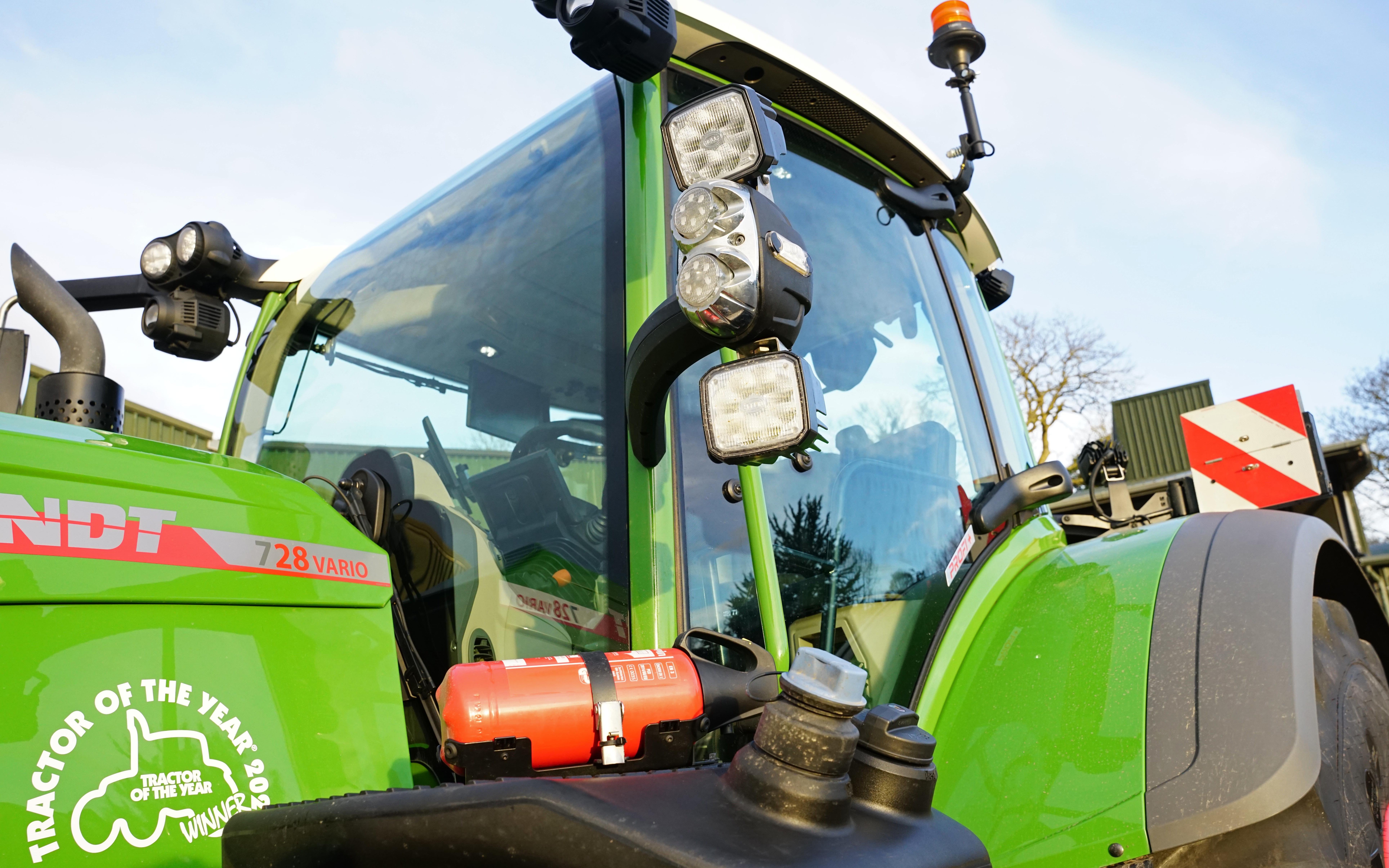 An upgraded light package comes with the fitting of a front linkage