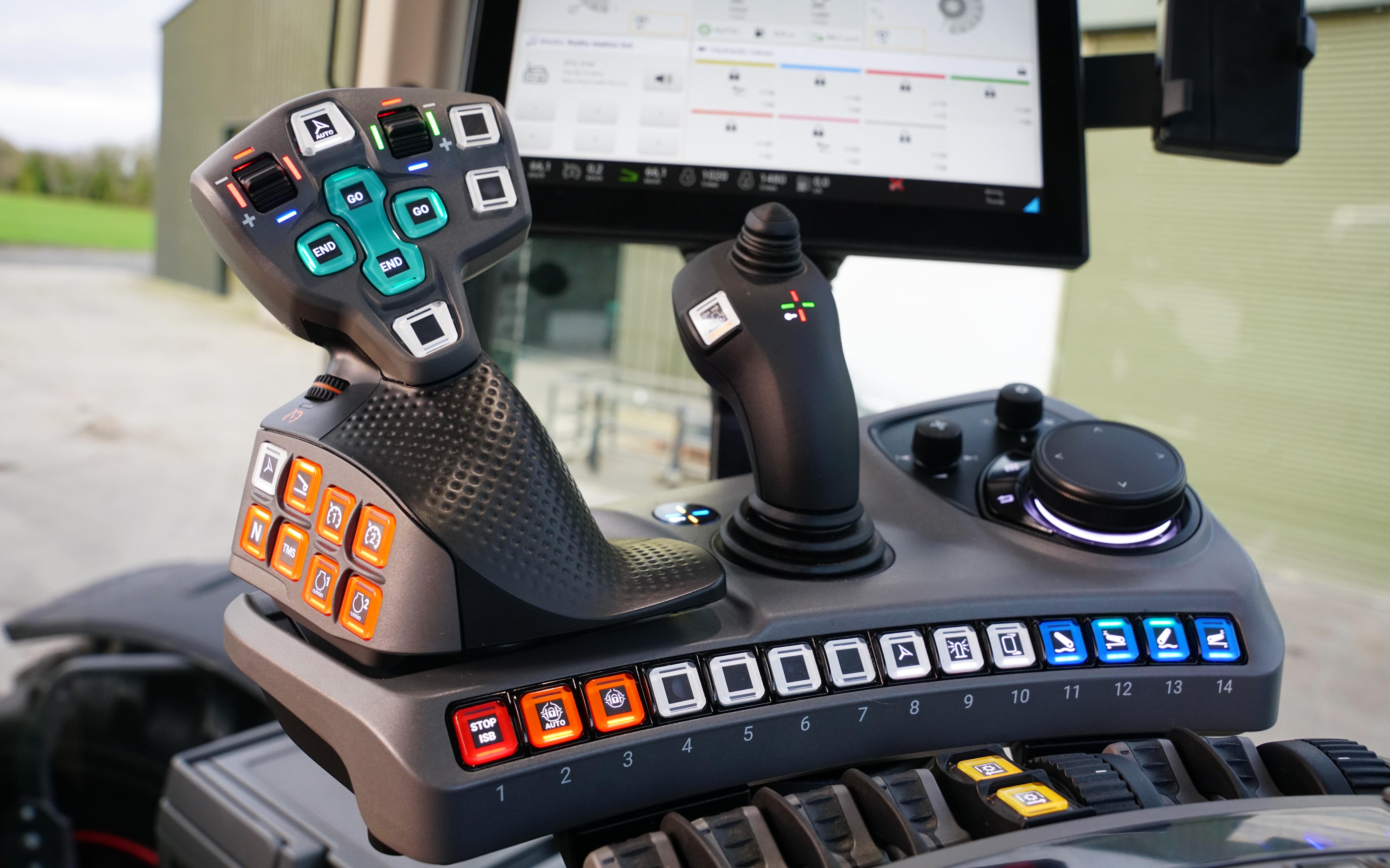 Speed can be controlled by foot peddle or joystick with only one range covering both field and road work