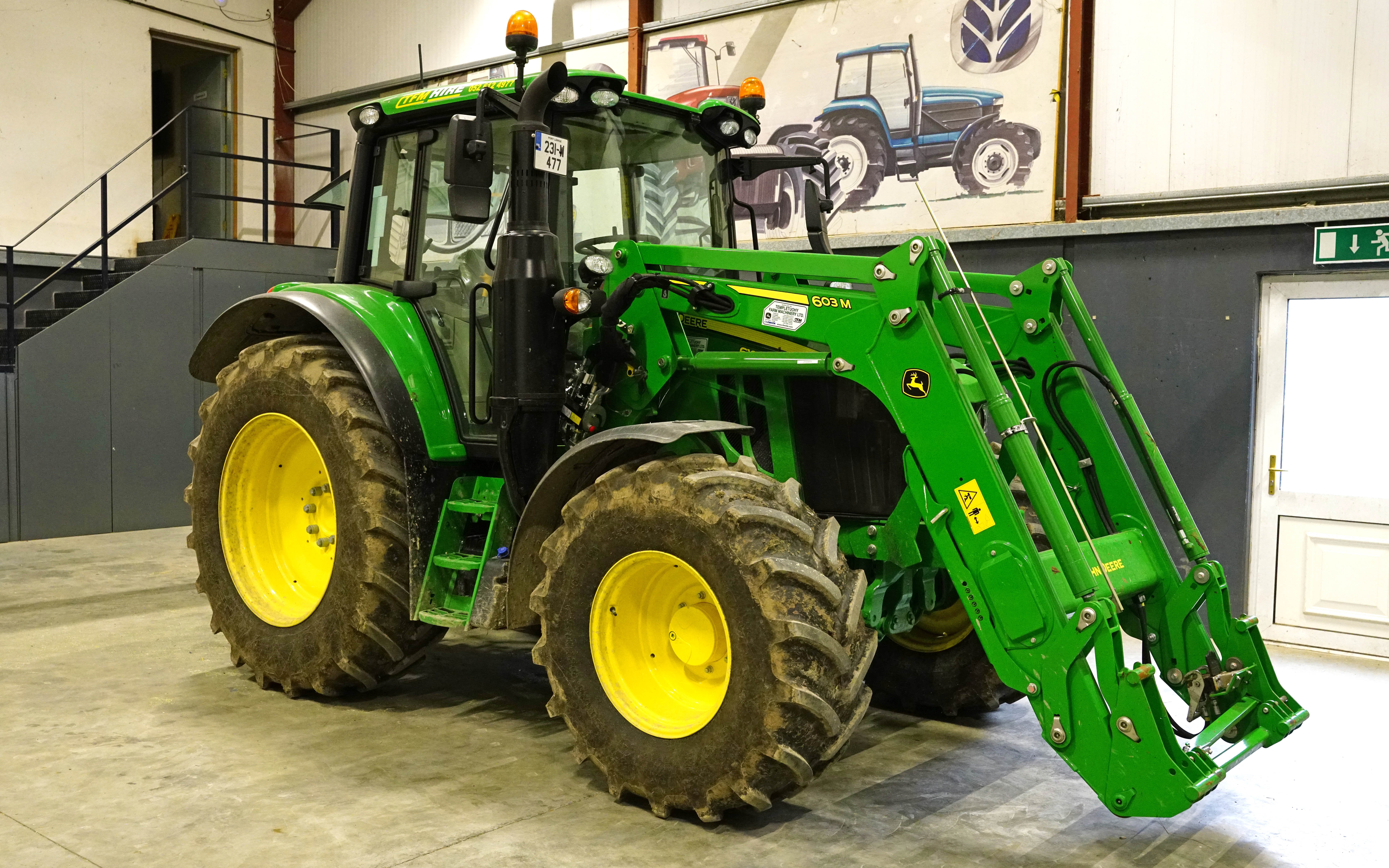 Not all of the college's 500 students come from farming backgrounds, so the 6100M keeps things simple for those not familiar with tractors