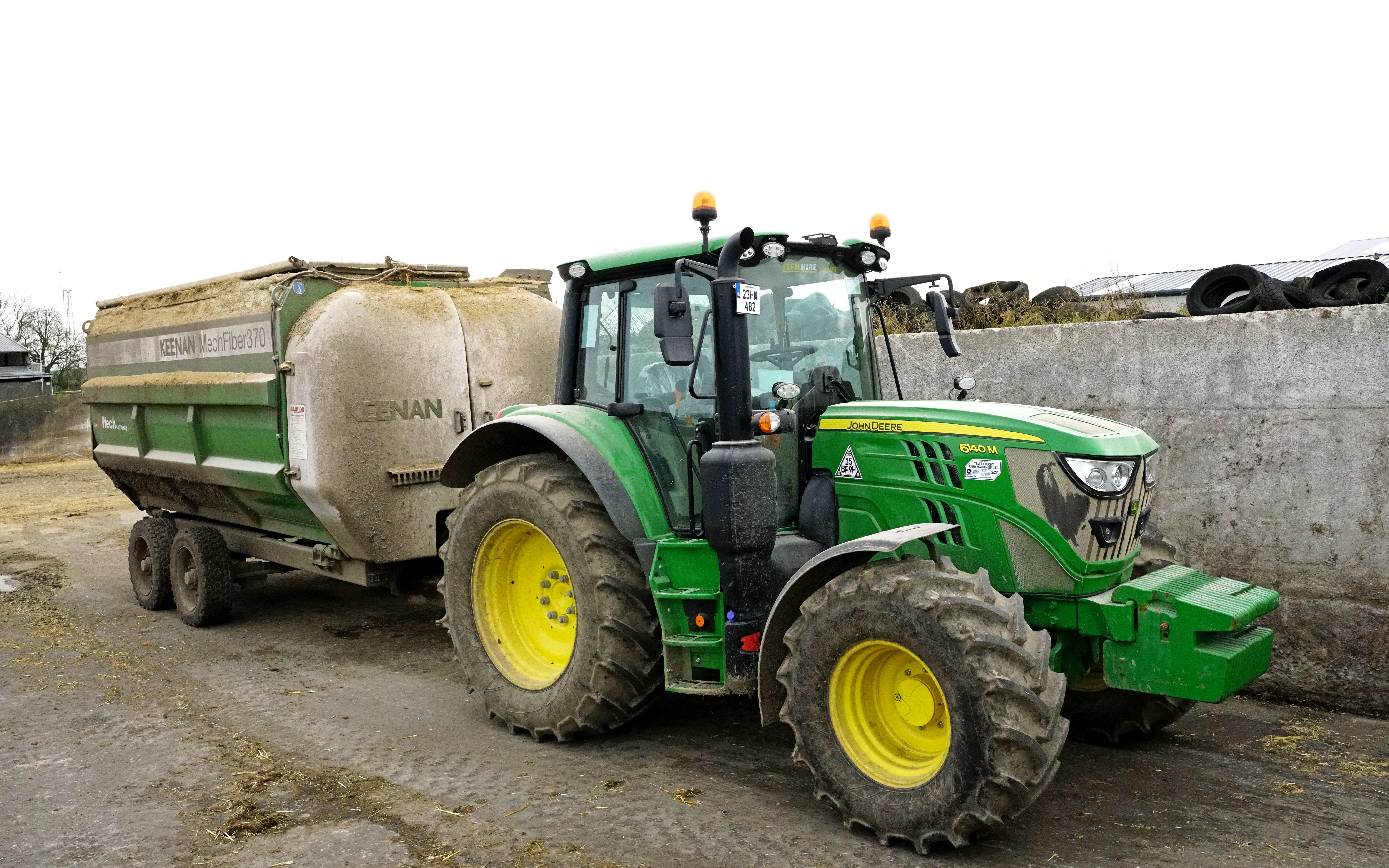 Confined to the mixer wagon for the winter, the 6140m will get to feel grass under its boots come the spring