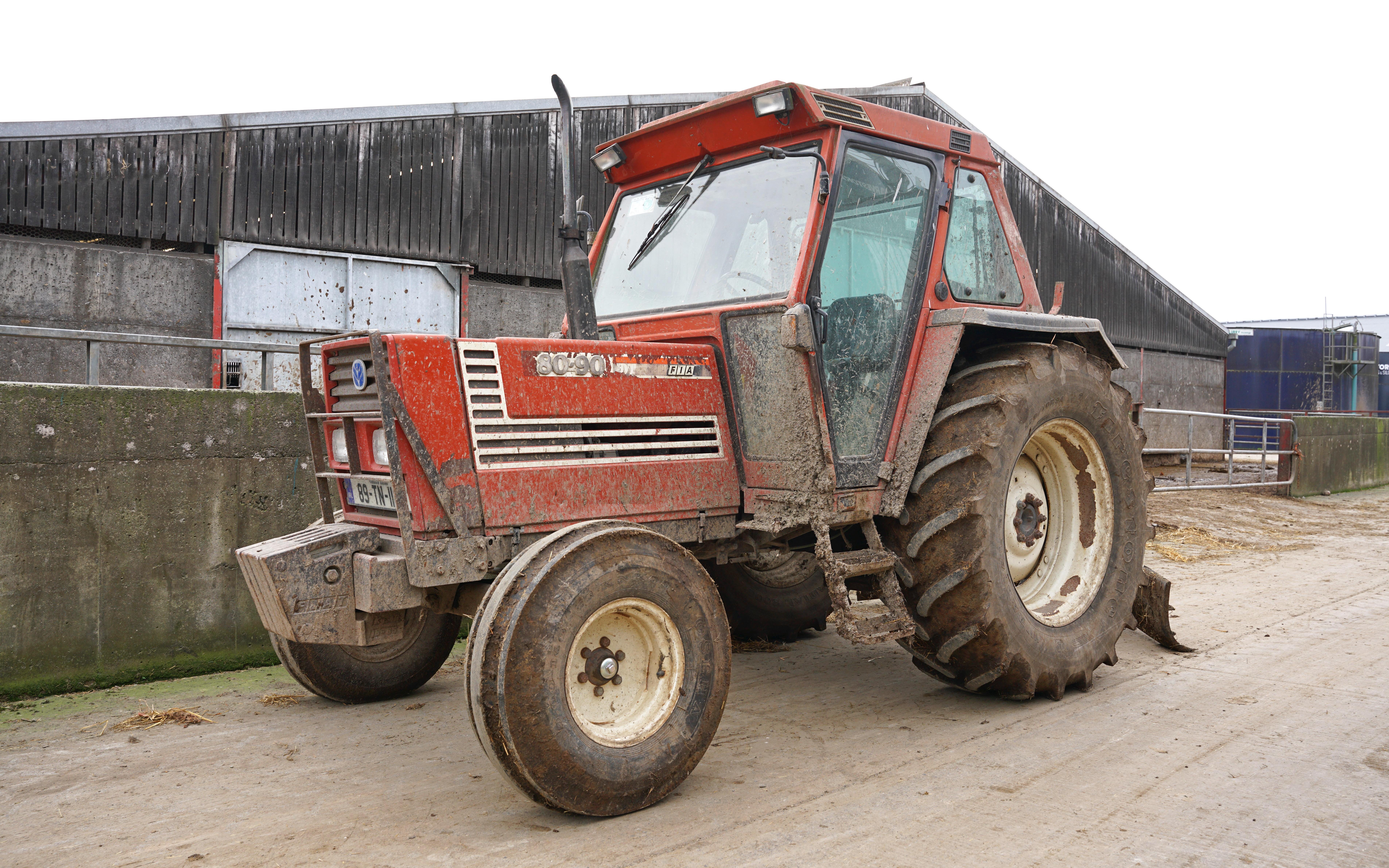 In and amongst all the shiny new metal, and still in use, there remains this Fiat 80-90, which is something of an old favourite with college staff