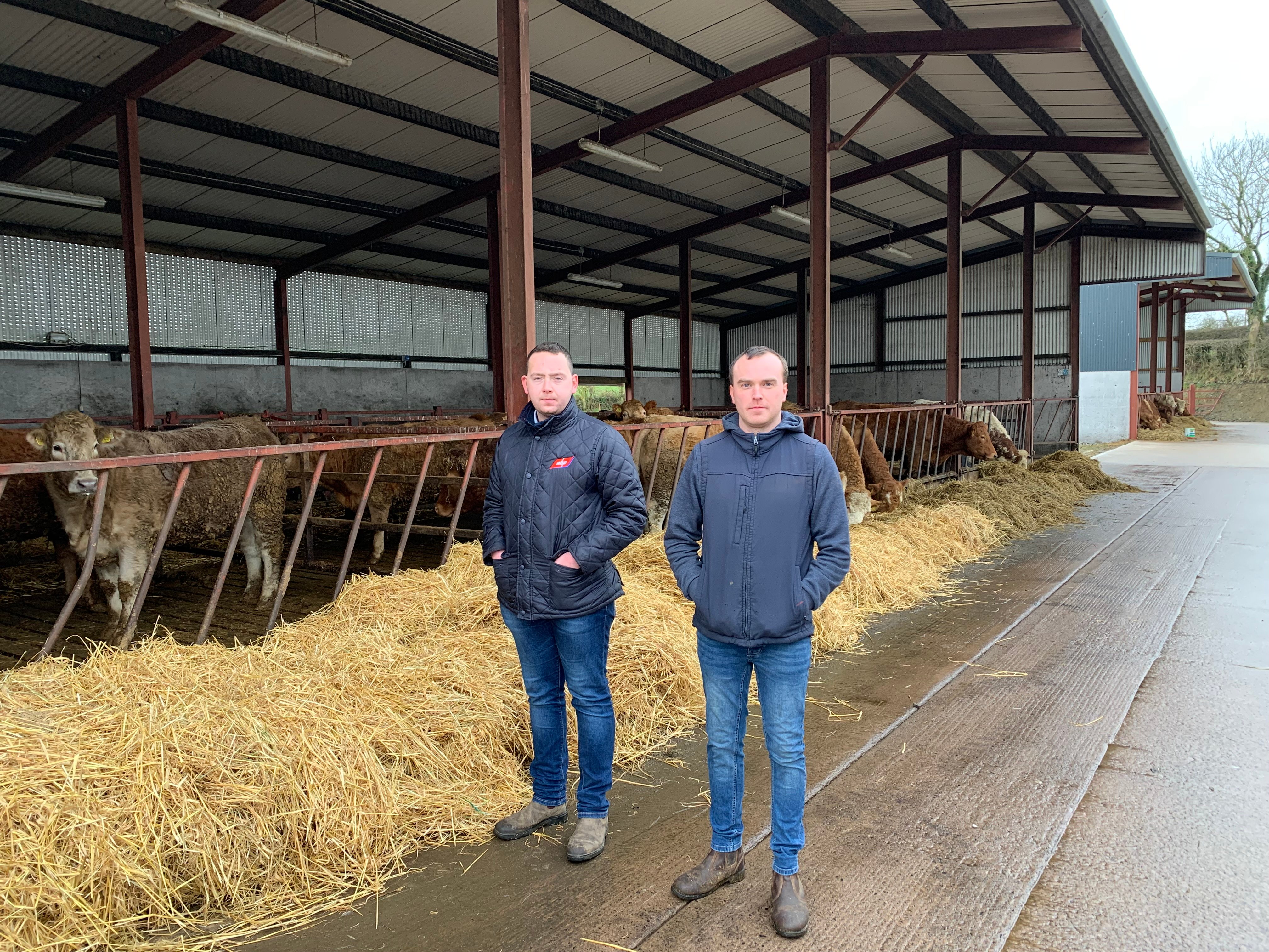 L-R: ABP farm liaison officer Oisin Lynch and Darrin Quinn