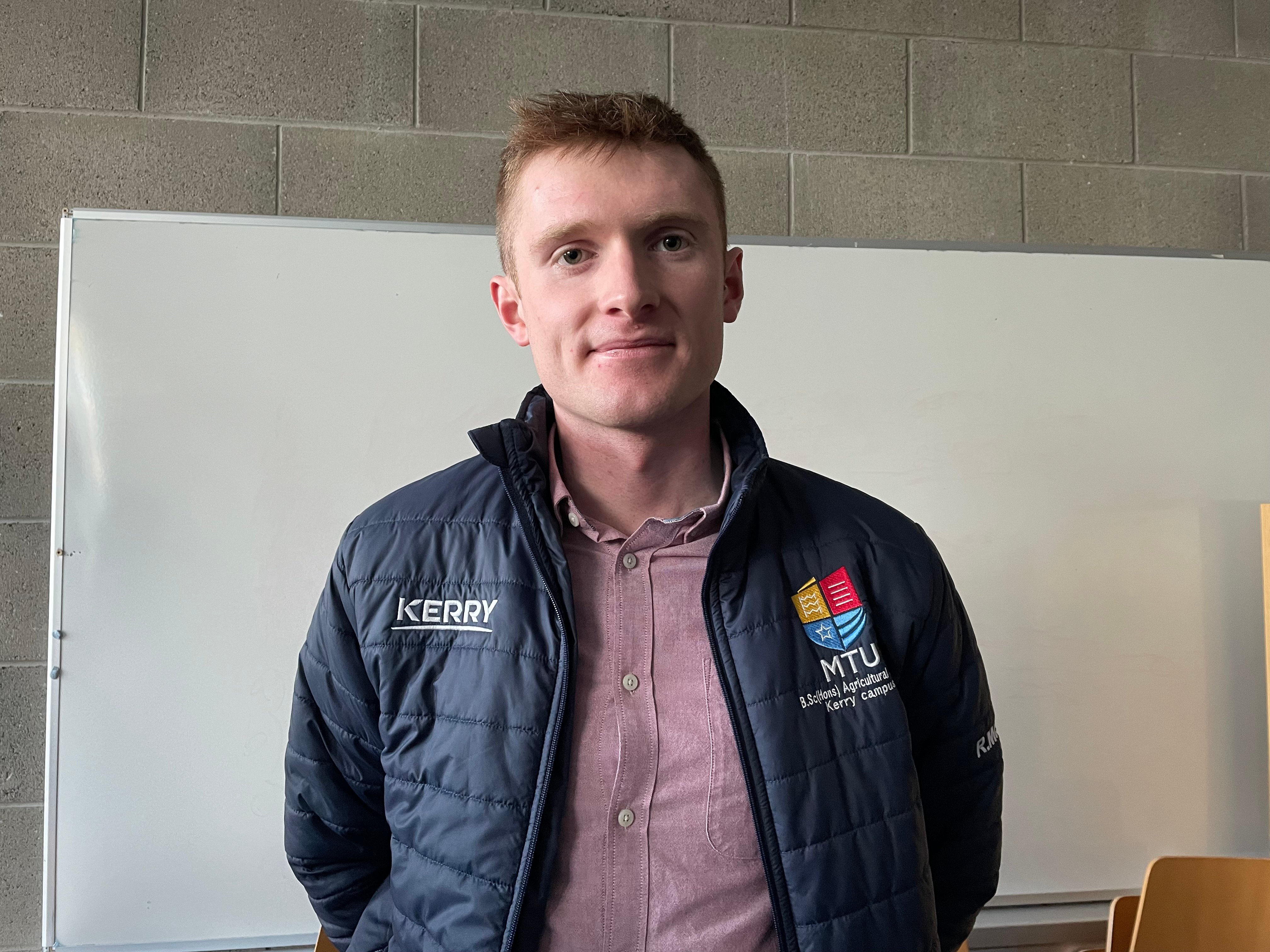Ronan McCarthy, final year agricultural science student at MTU Kerry