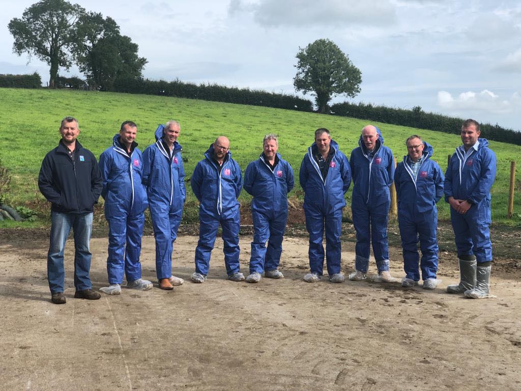 NI Dairy 4 Future pilot farmers at the farm of Henry Stewart