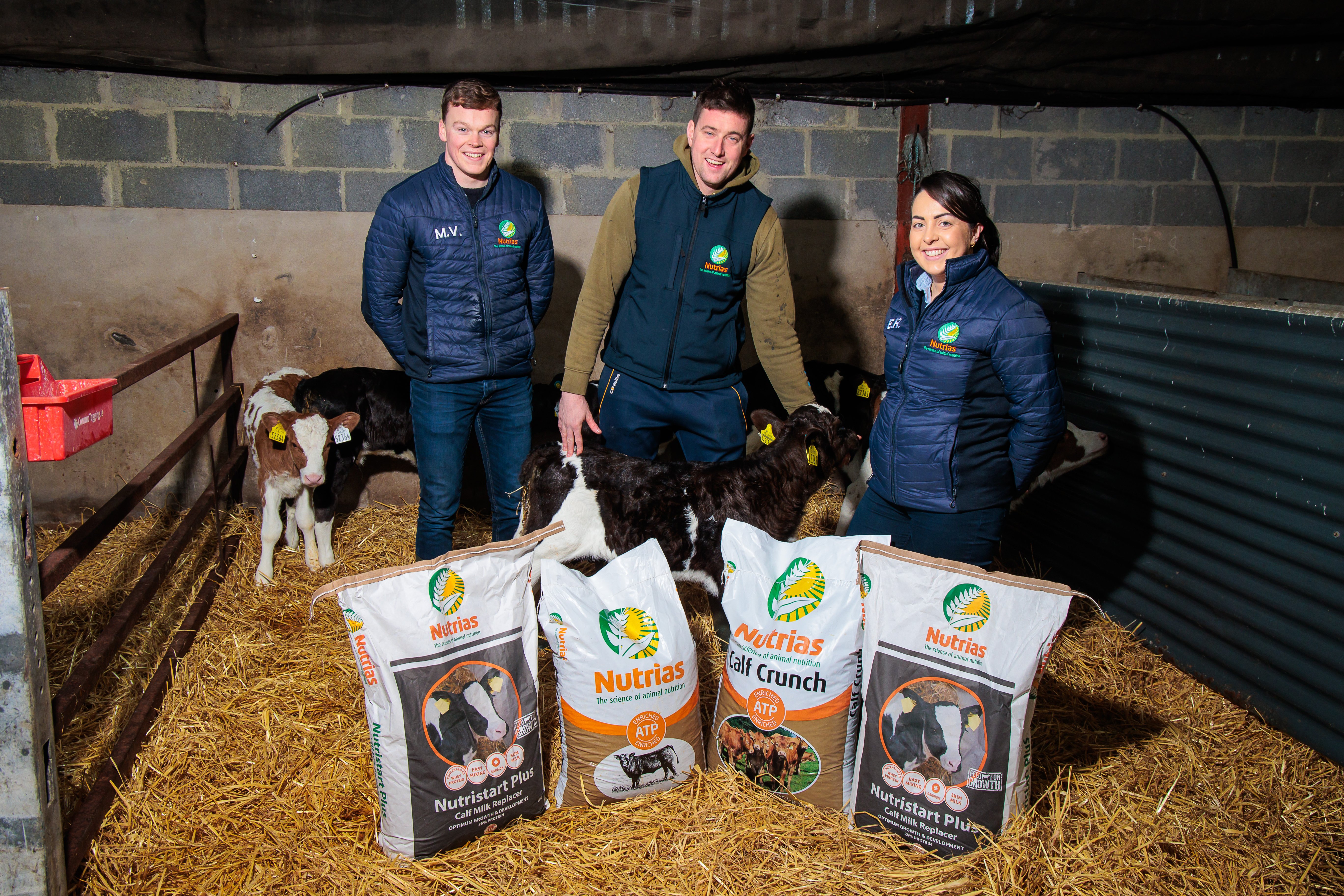 L-R: Micheal Varley (farm commercial specialist), Christopher Tuffy and Emer Reilly (farm commercial specialist)