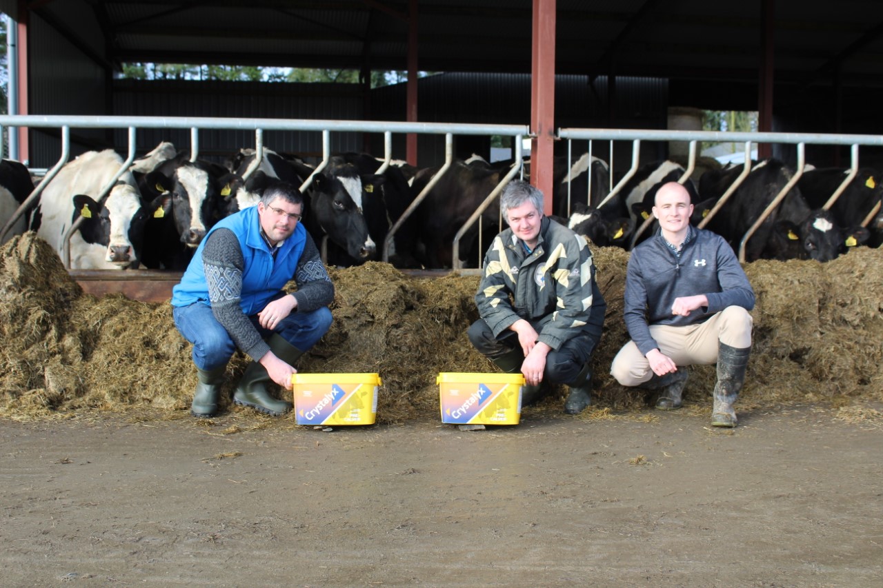 Maurice Holmes (Kerry Agribusiness, Newmarket), John O’Connor (farmer), Luke Morgan (Caltech Crystalyx)