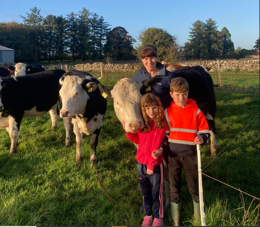 Lorraine pictured with her niece and nephew