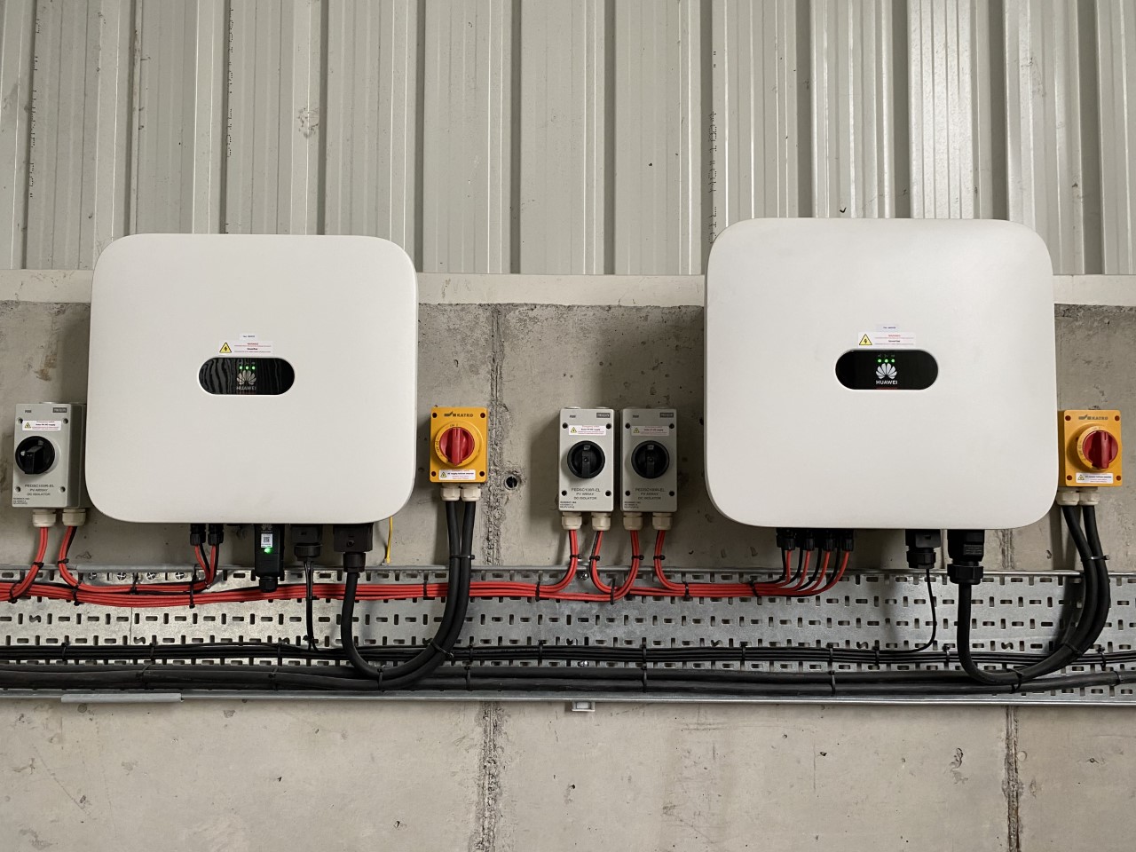 L-R: 10kW and 1kW inverters
