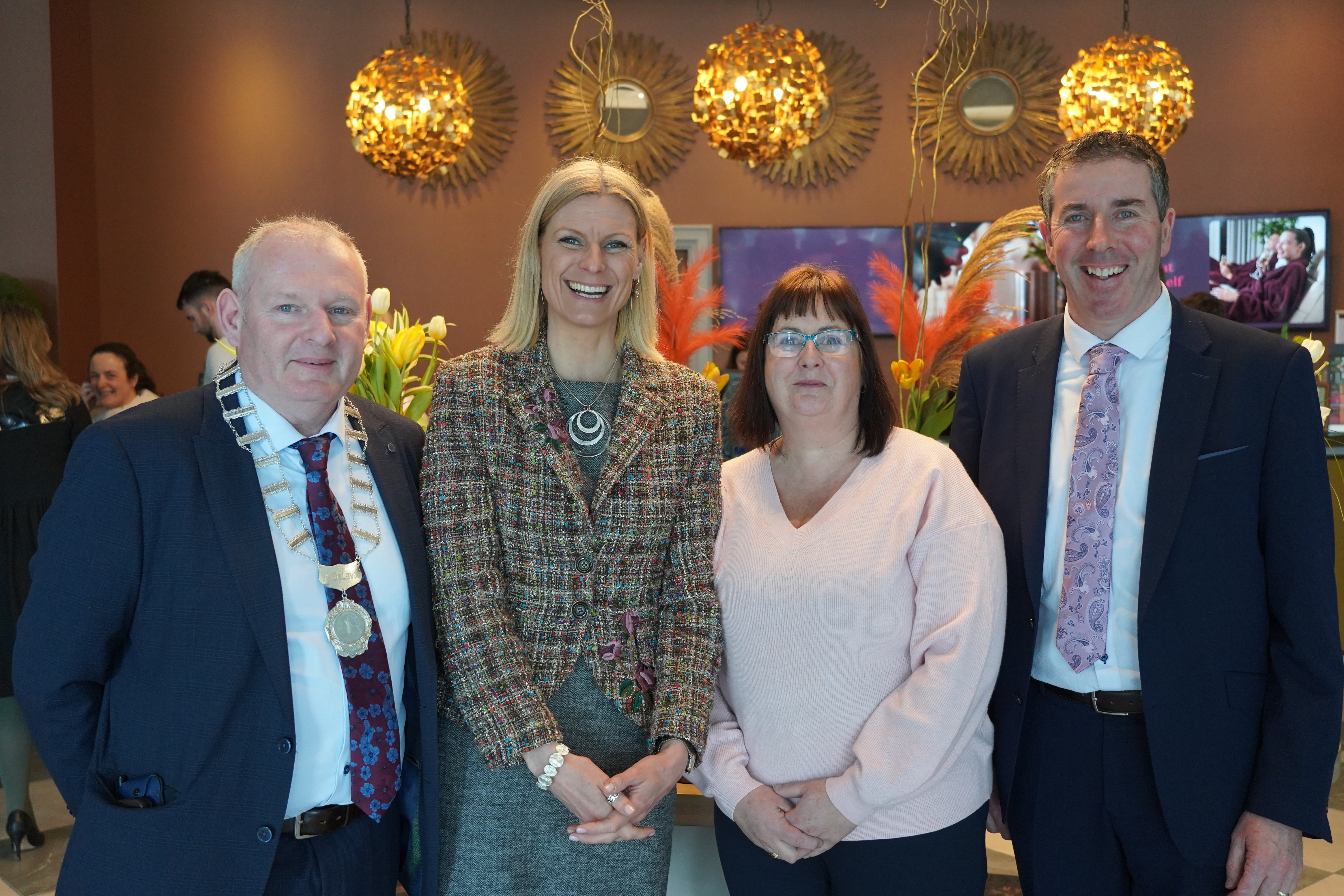 L-R: Noel Feeney, Agricultural Consultants Association (ACA) president, Minister of State Pippa Hackett, Mary Lynch ACA organic specialist and Breián Carroll ACA general secretary