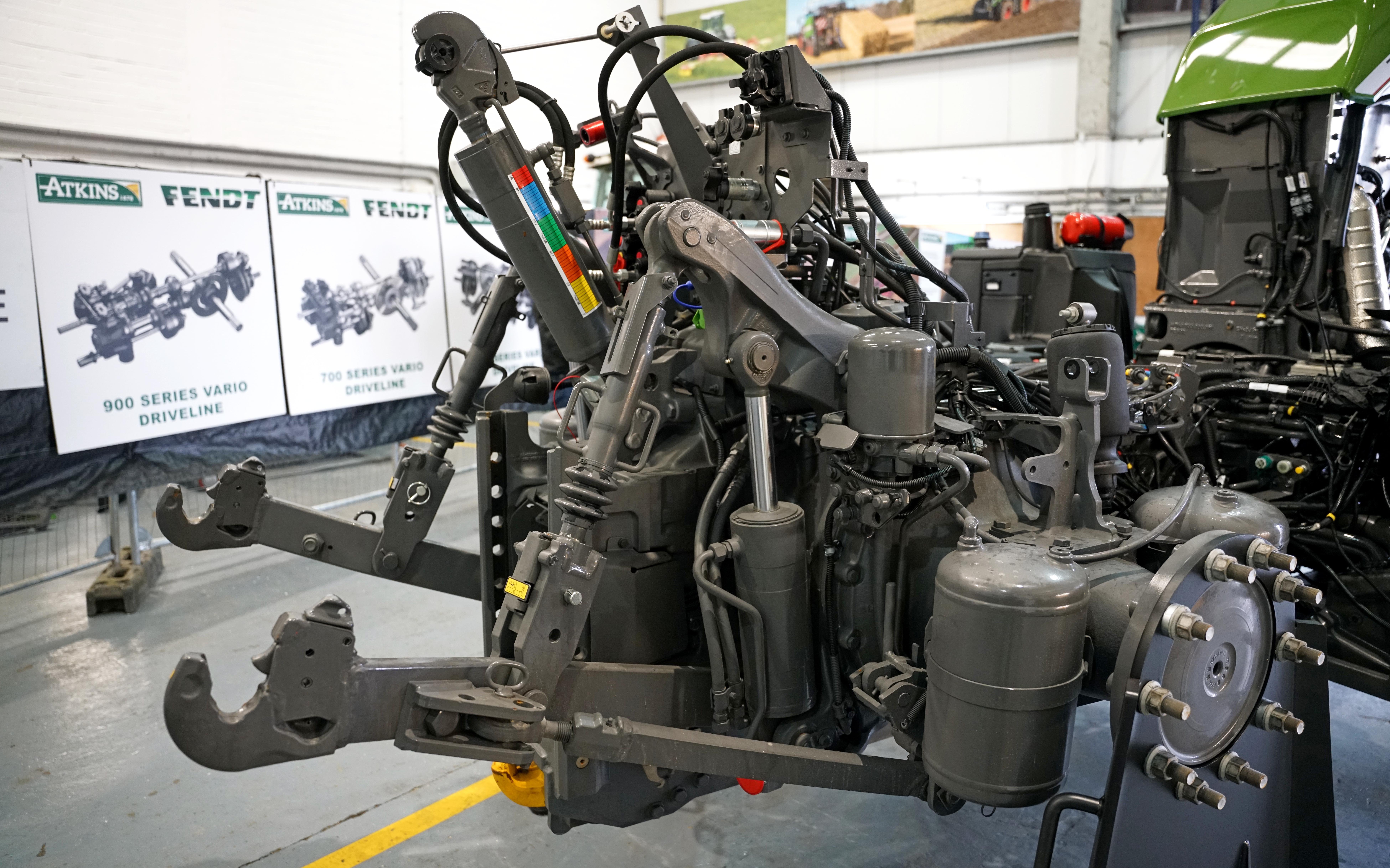 The engineering that goes into a modern tractor becomes evident when the cab is removed