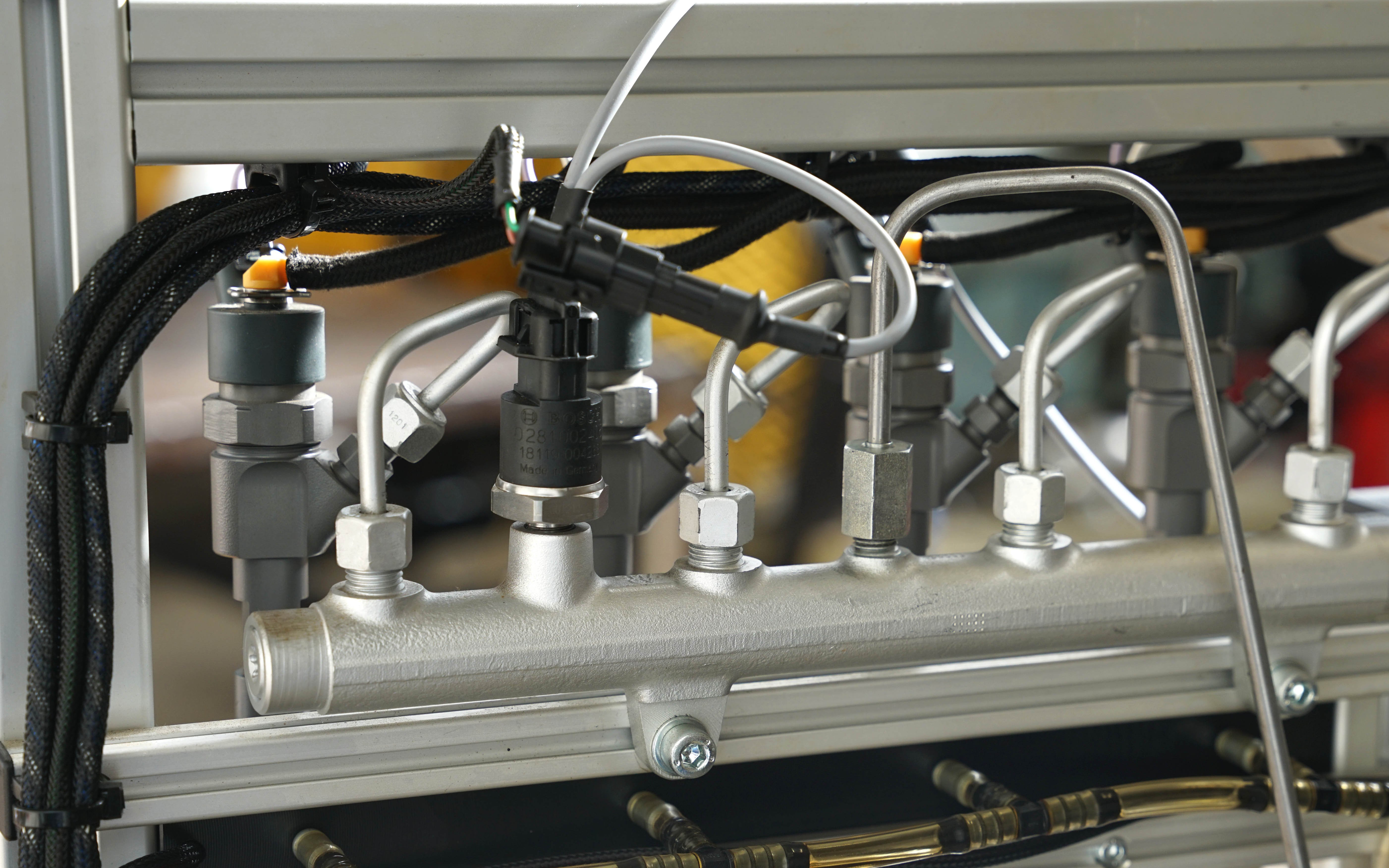 A pressure  sensor on the injection rail is vital to correct engine operation