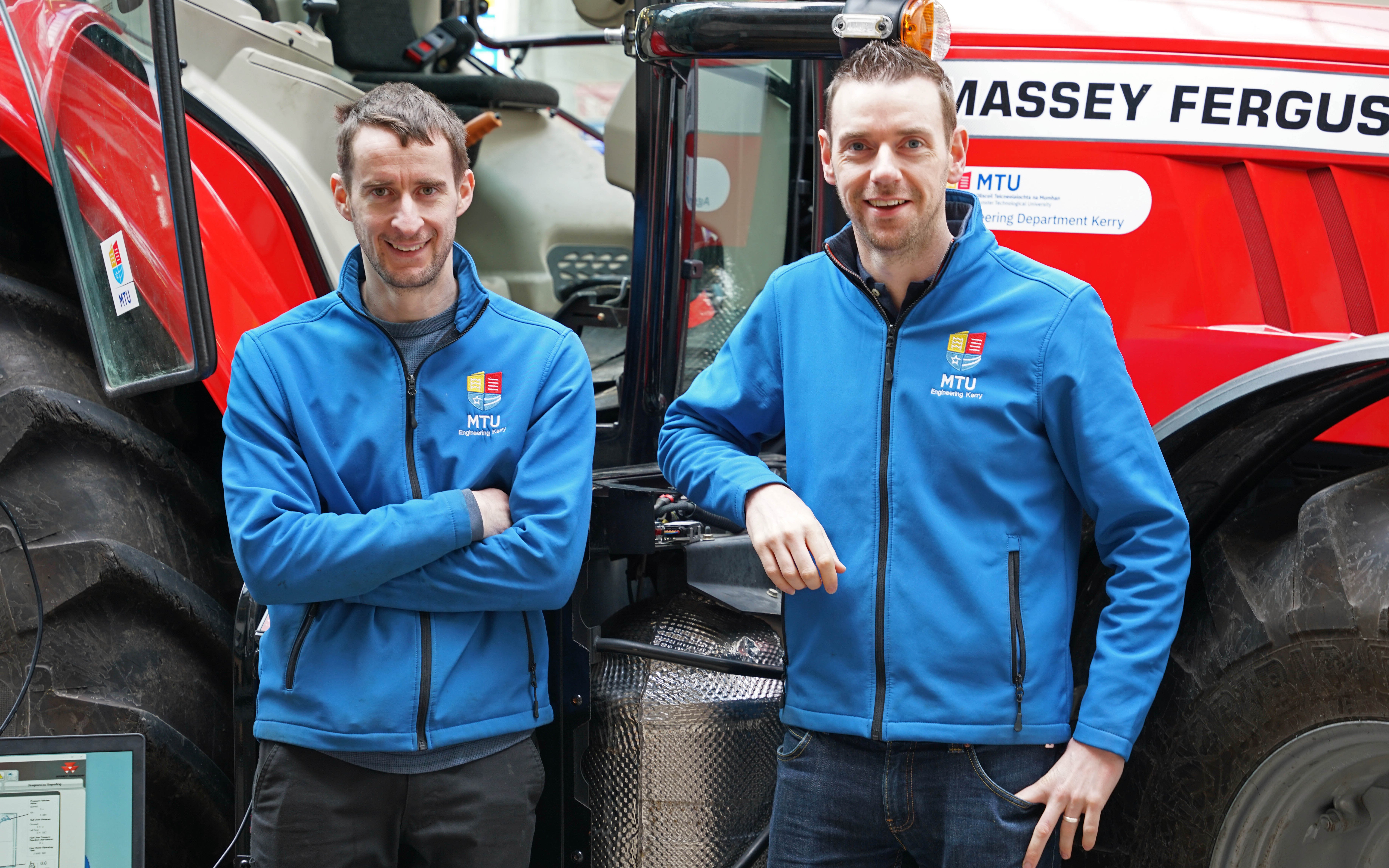 (L-r): Vincent McSweeney and Fionn Foley with the MF 7716S used to demonstrate modern diagnostic systems