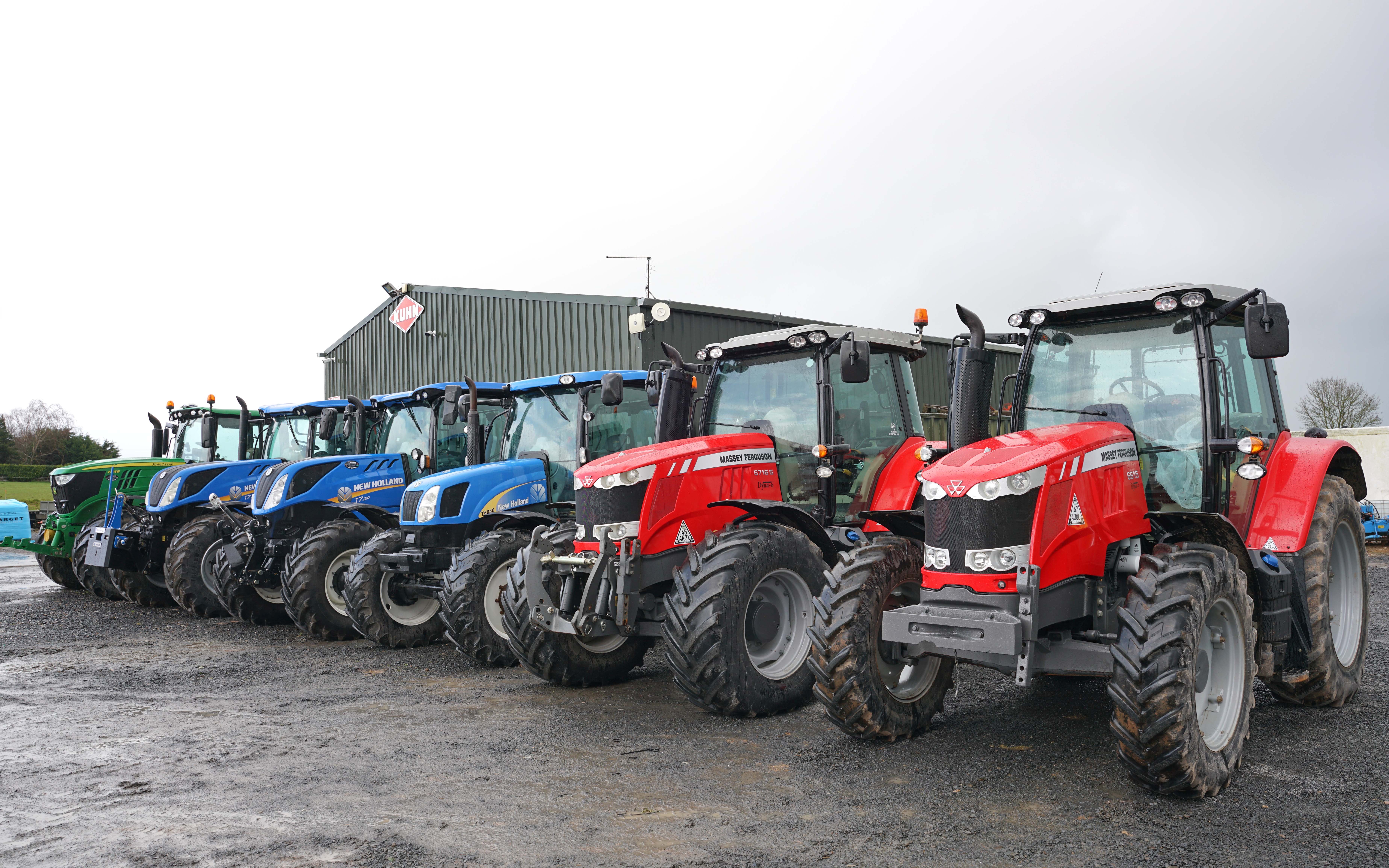 Tractors for sale or rent. Contract hire is a growing part of the business