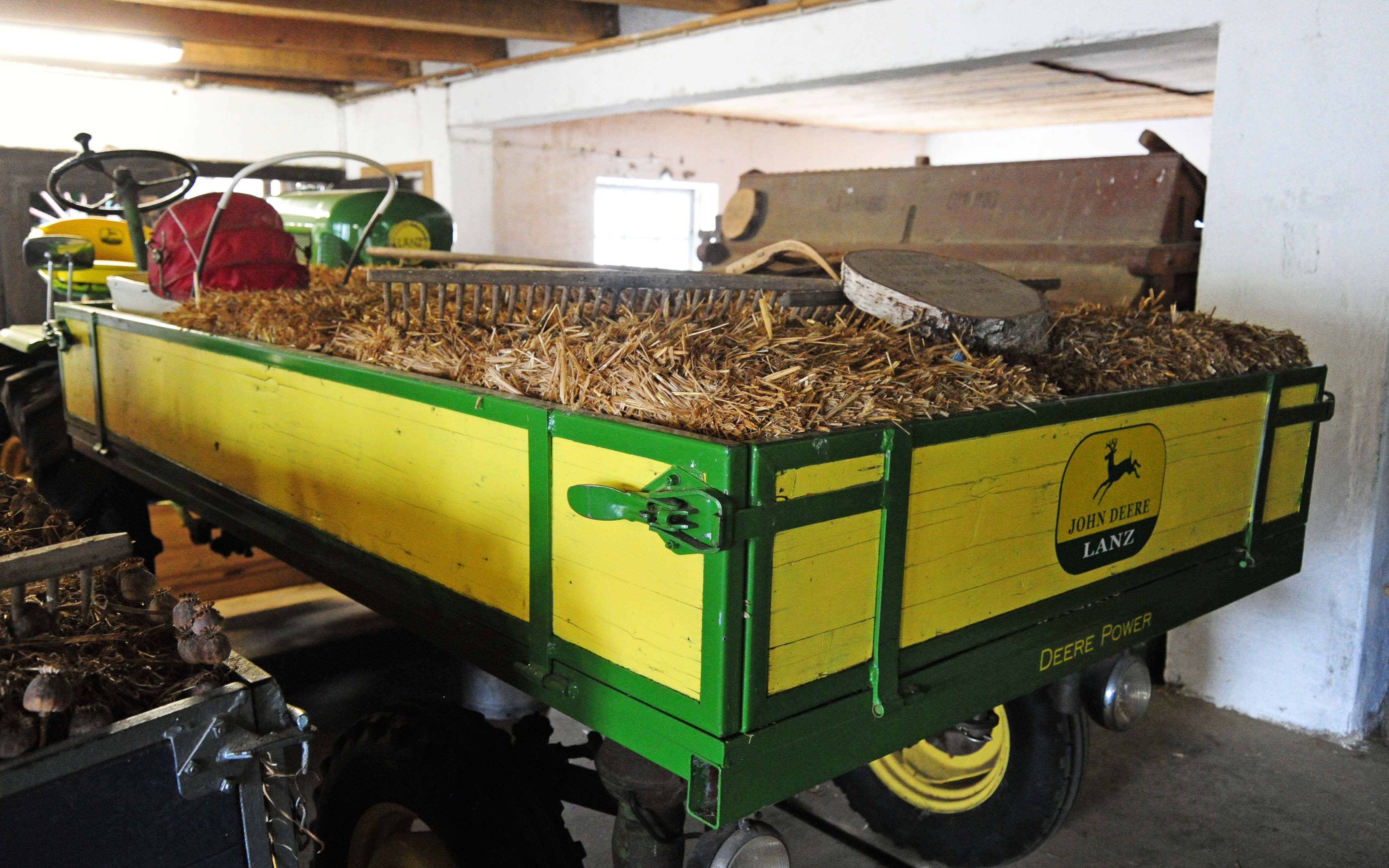 Snapped in a barn this Lanz Alldog was produced in Mannheim after the sale to John Deere