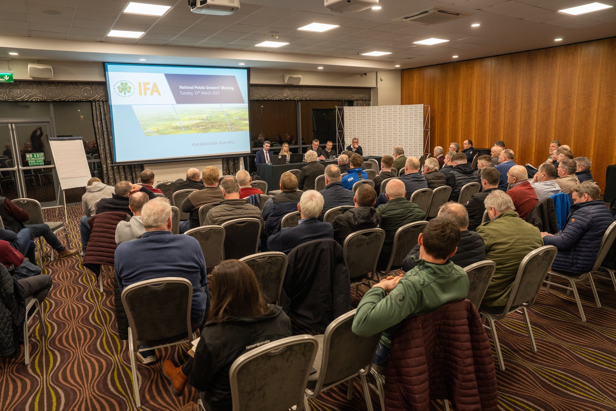 IFA National Potato Growers meeting in the Radisson Blue Hotel, Collinstown, Dublin. Image: Fran Caffrey/Newsfile
