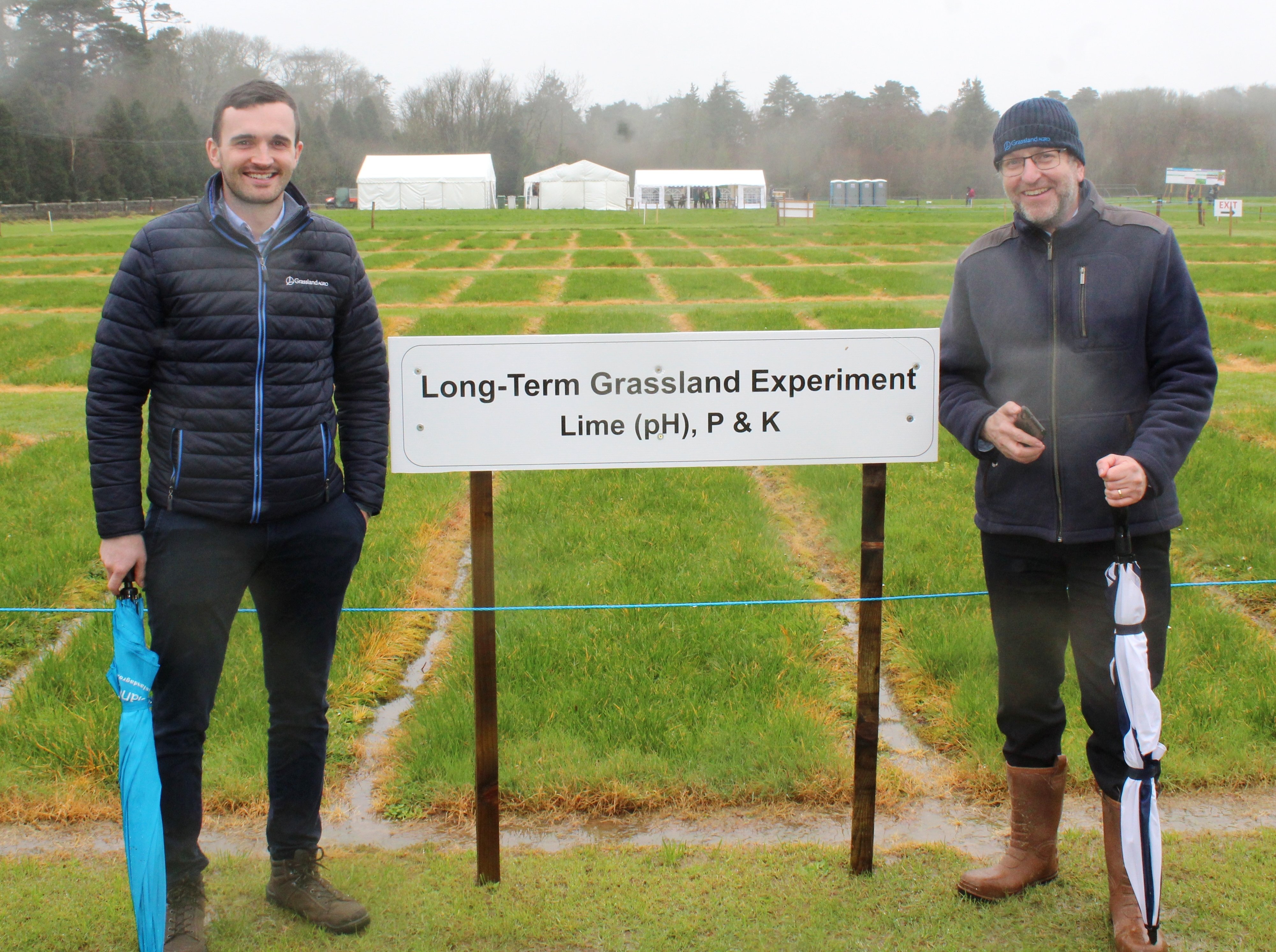 Attending the Johnstown Castle Soils Day were Seán McMahon and Charlie Brennan, Grassland AGRO
