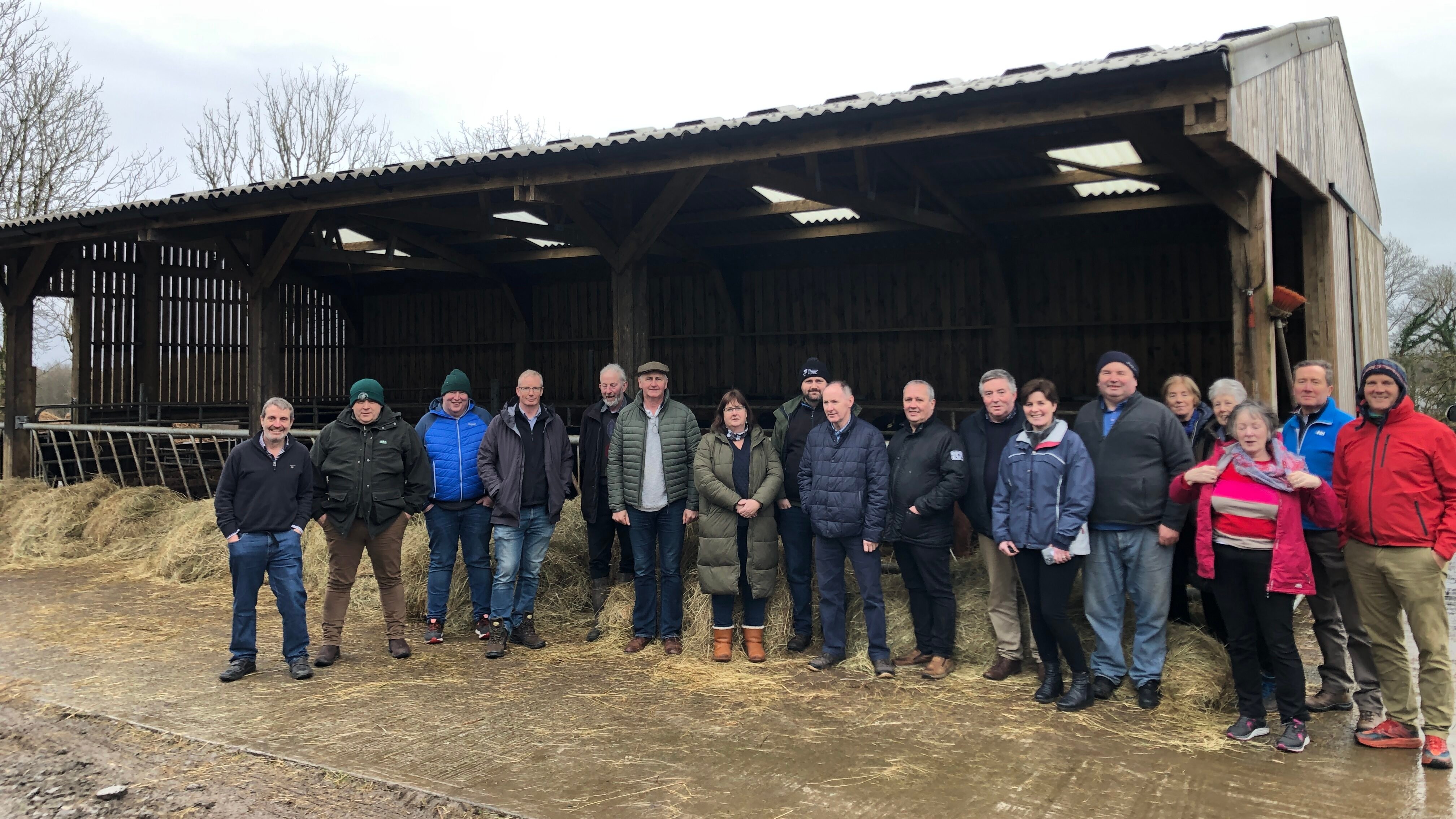 The Limerick and Tipperary Organic Farmers Group on their recent visit to Drumanilra Organic Farm