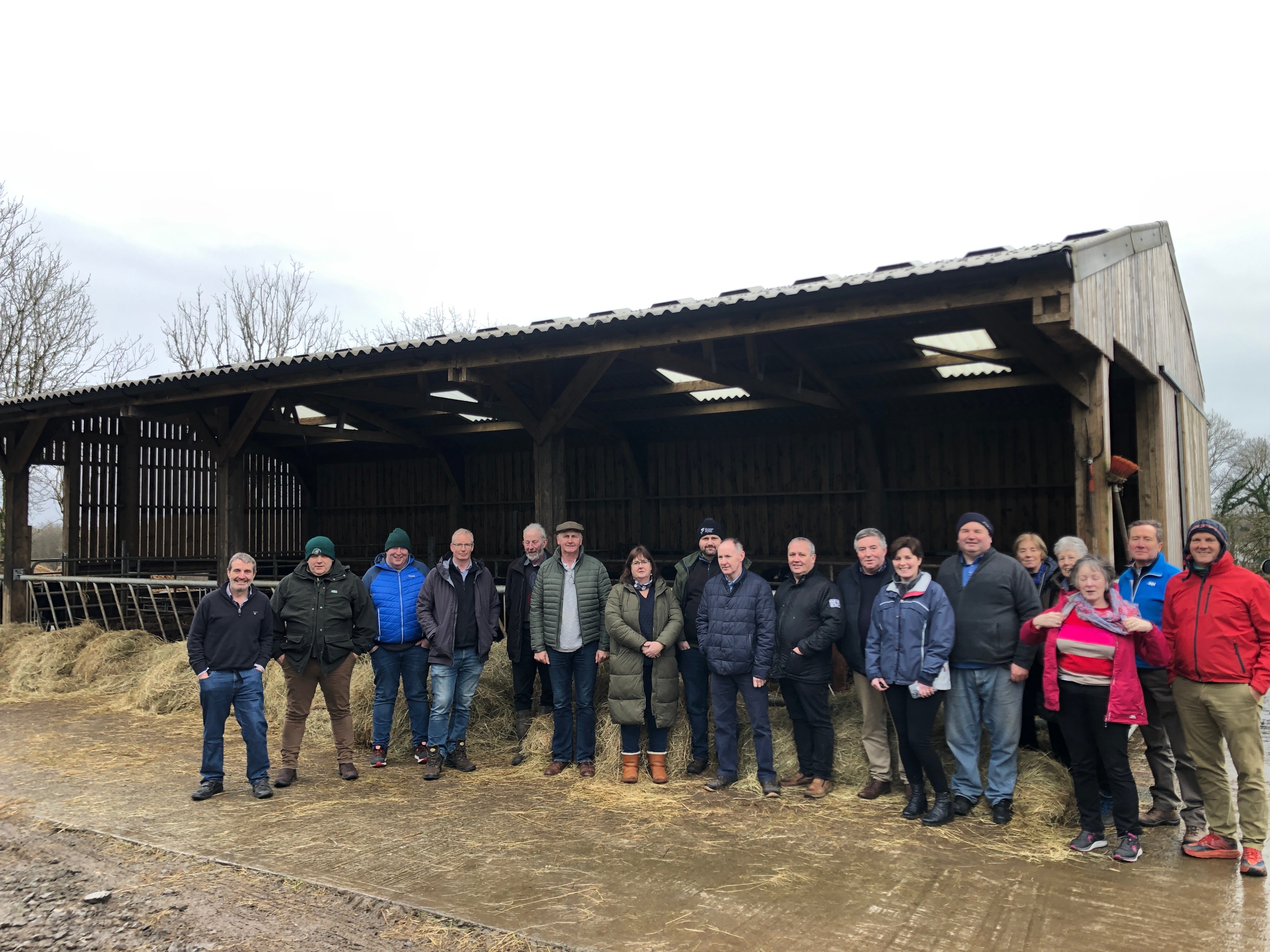 The Limerick and Tipperary Organic Farmers Group on their recent visit to Drumanilra Organic Farm