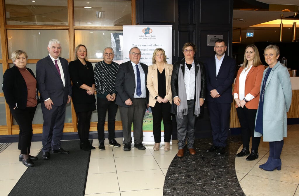 Some of the Irish Rural Link team meeting with delegates from Uniao das Mutualidades Portugauesas, Portugal as part of the Erasmus+ funded project, Beyond NEET