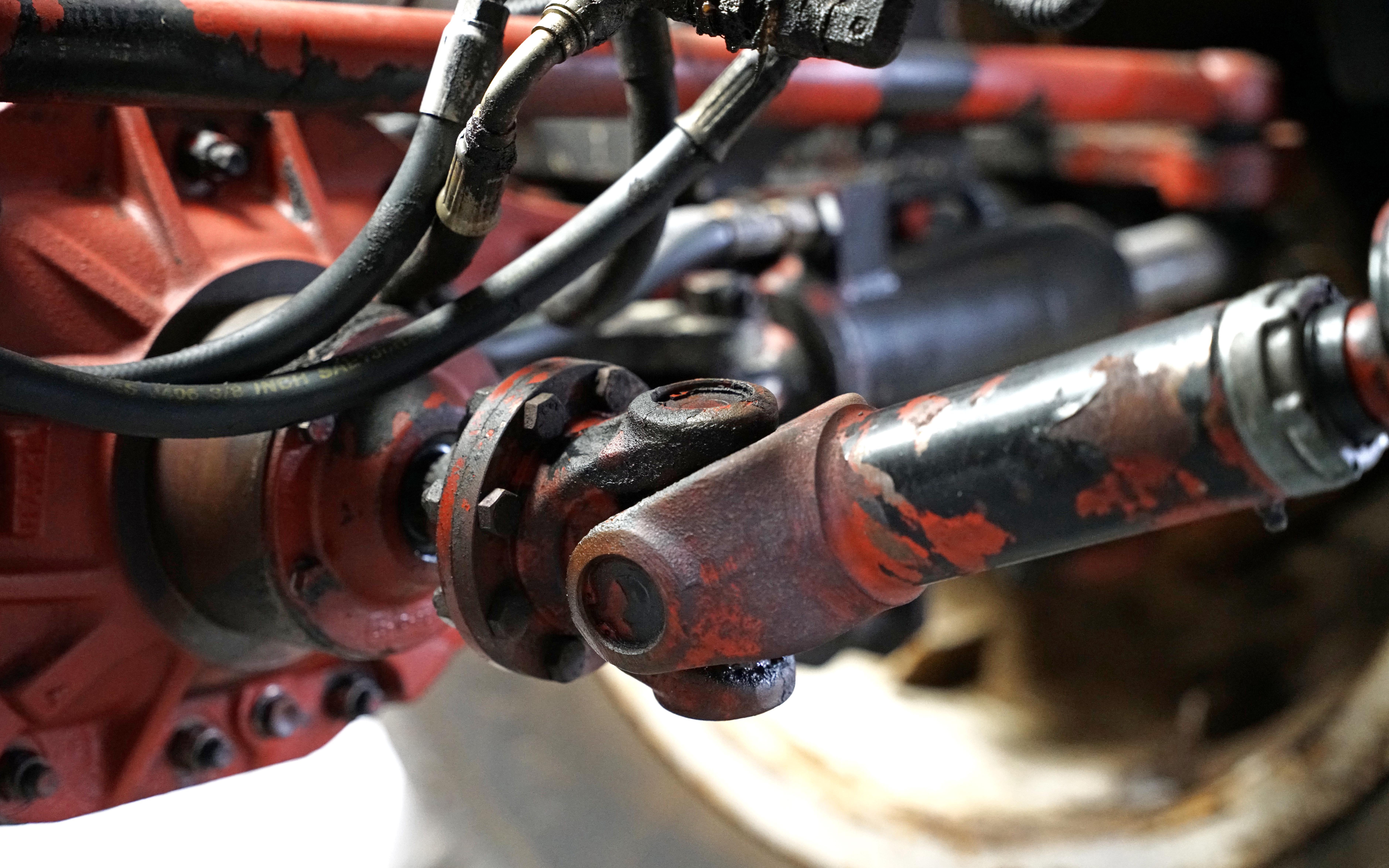 Stubby rear drive shaft running at an acute angle would have sapped power