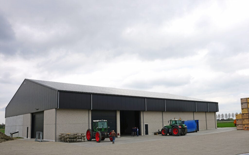 The impressive new shed is used by other growers for storage