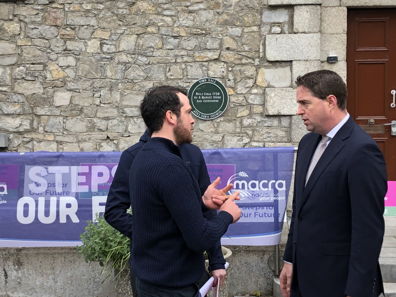 L-R: Macra president John Keane and Minister of State Martin Heydon