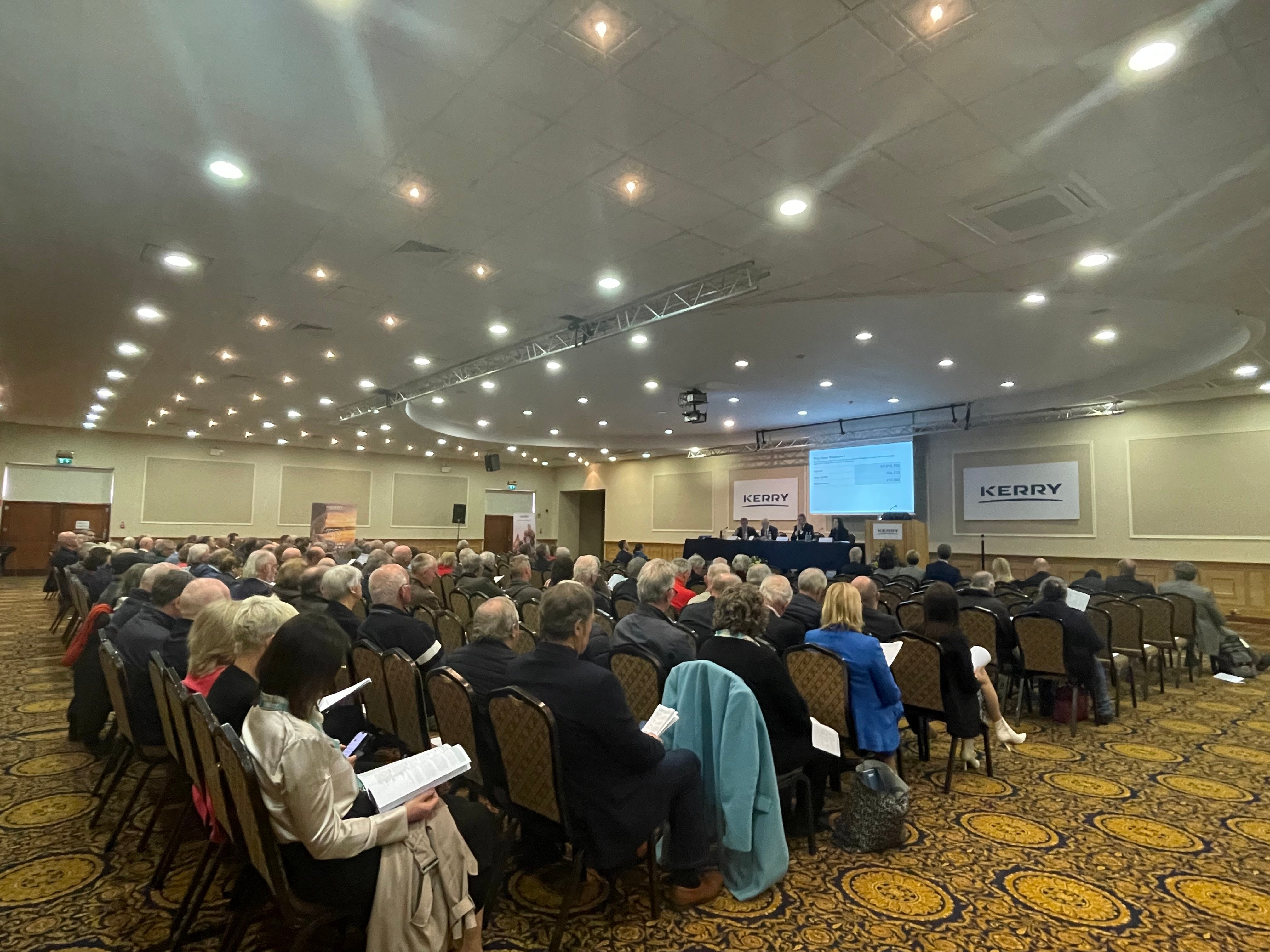 The Kerry Group AGM took place in the Brandon Hotel, Tralee