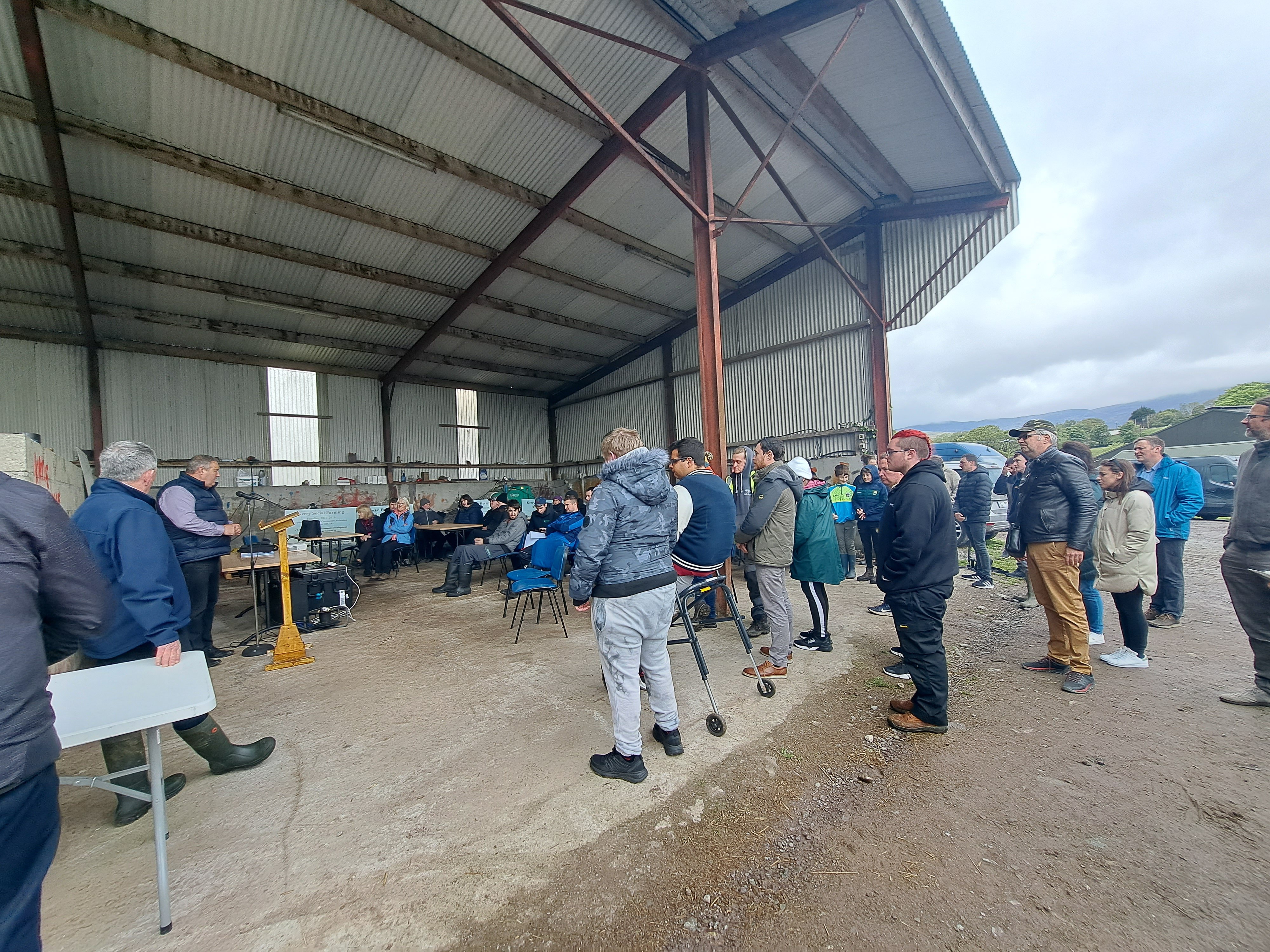 Kerry social farming event for the FarmElder project at Murphy's dairy farm Kilgarvan Image: Dermot Carroll (TUS)