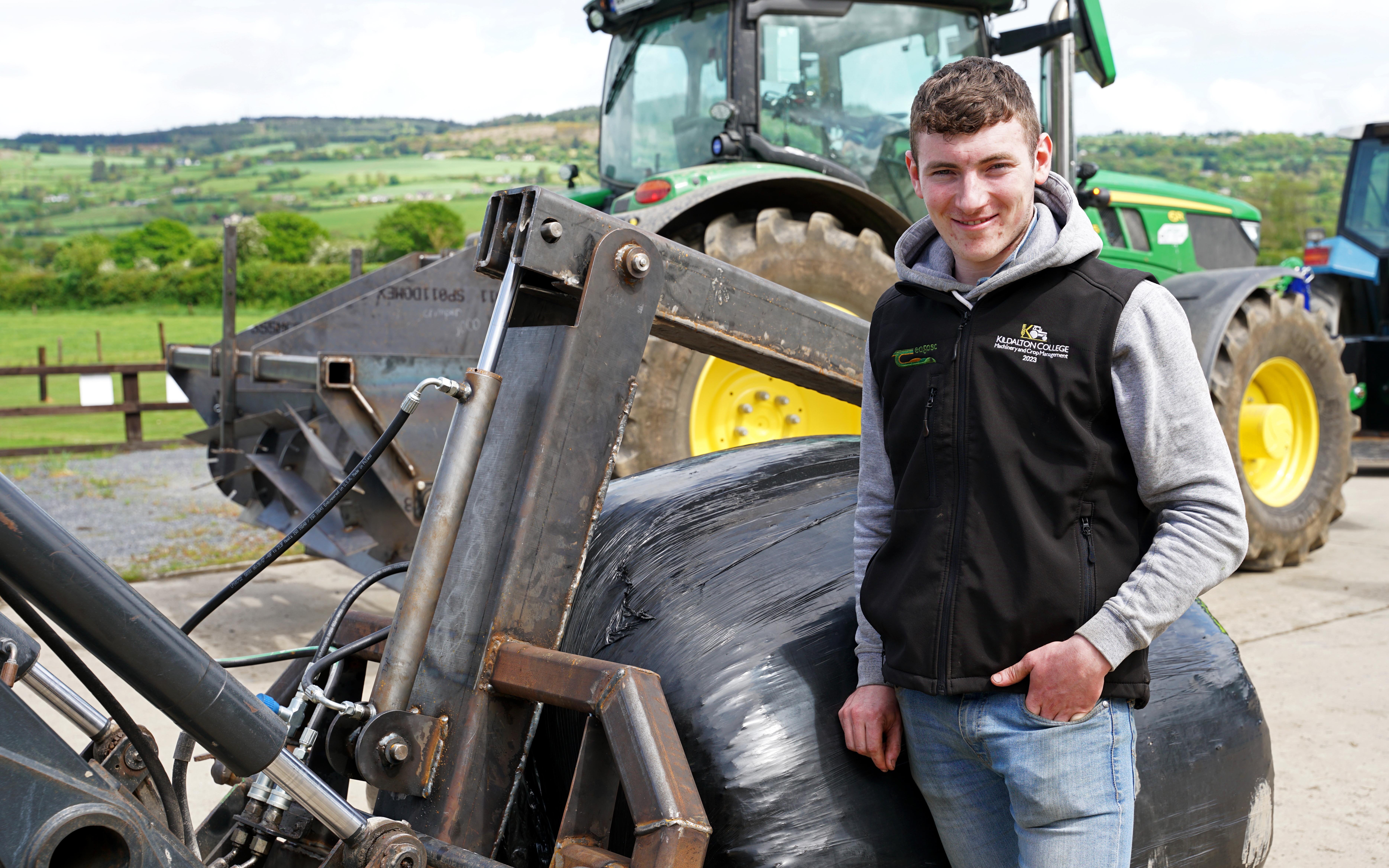 Jonathon Doyle of Wexford created this bale grab using folded sheet rather than box section steel to ensure greater rigidity