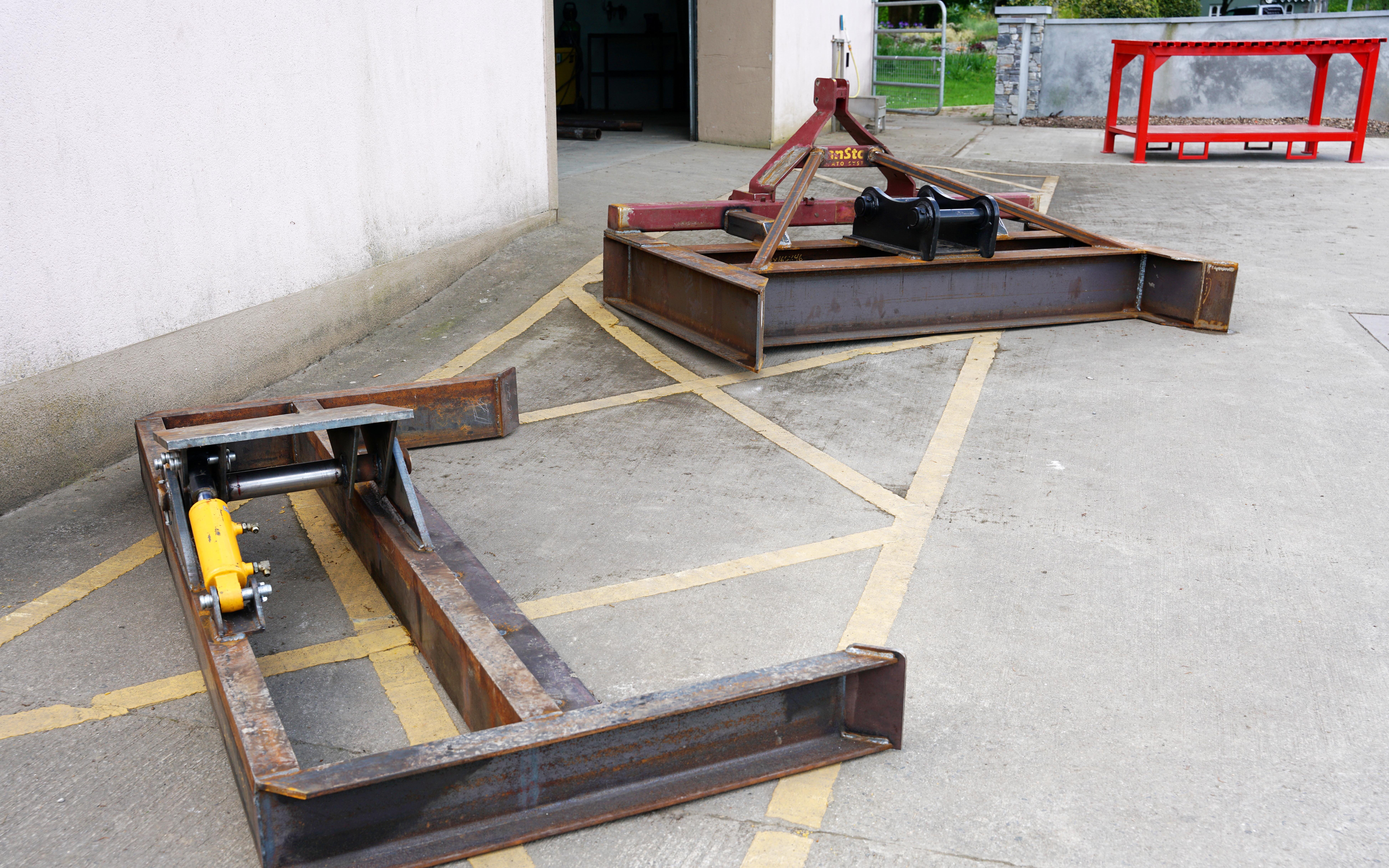 Heavy metal. None of the projects skimped on the steel as these two graders and welding bench demonstrate