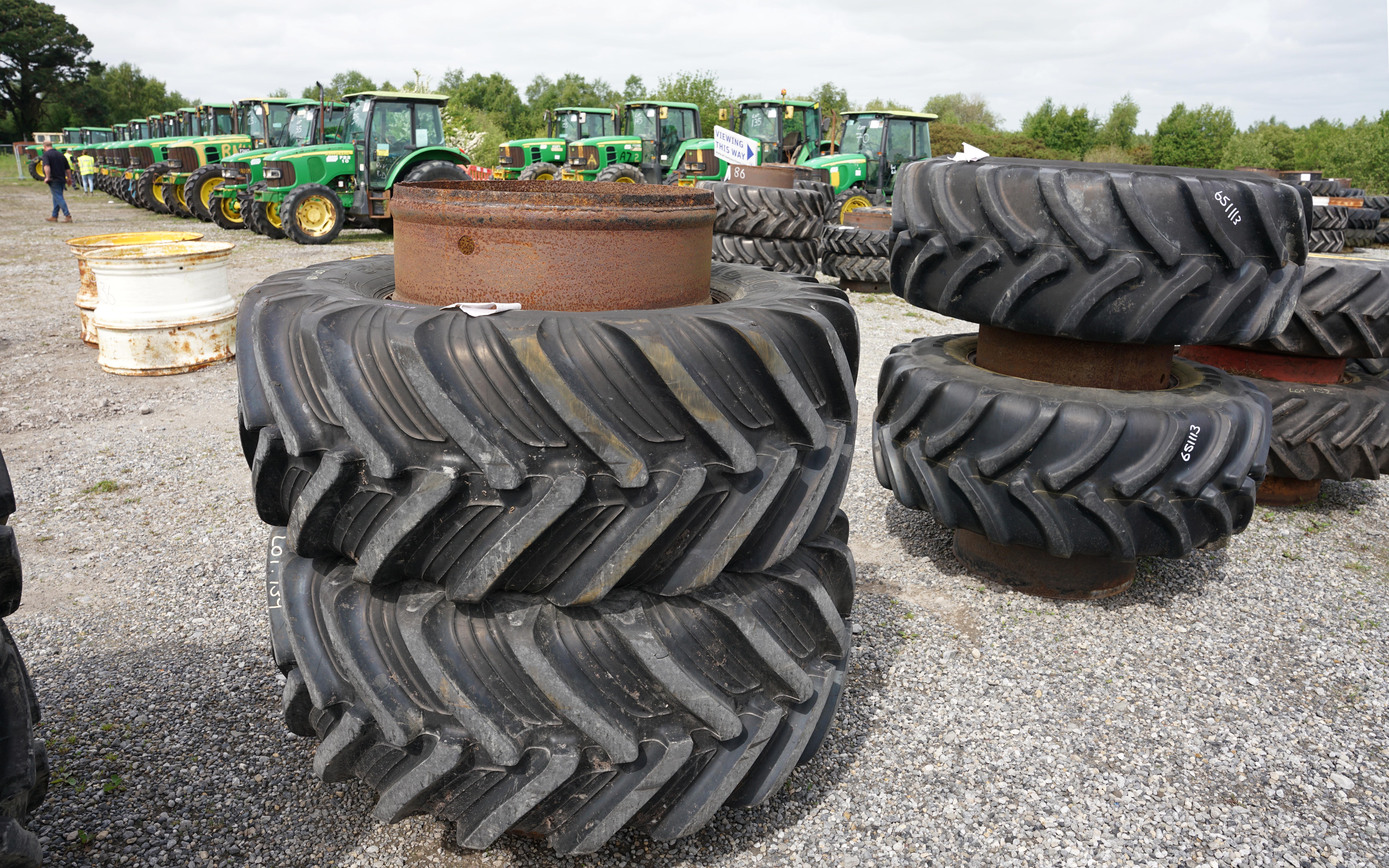 Dual wheels are removed and sold separately as they are often not required by customers