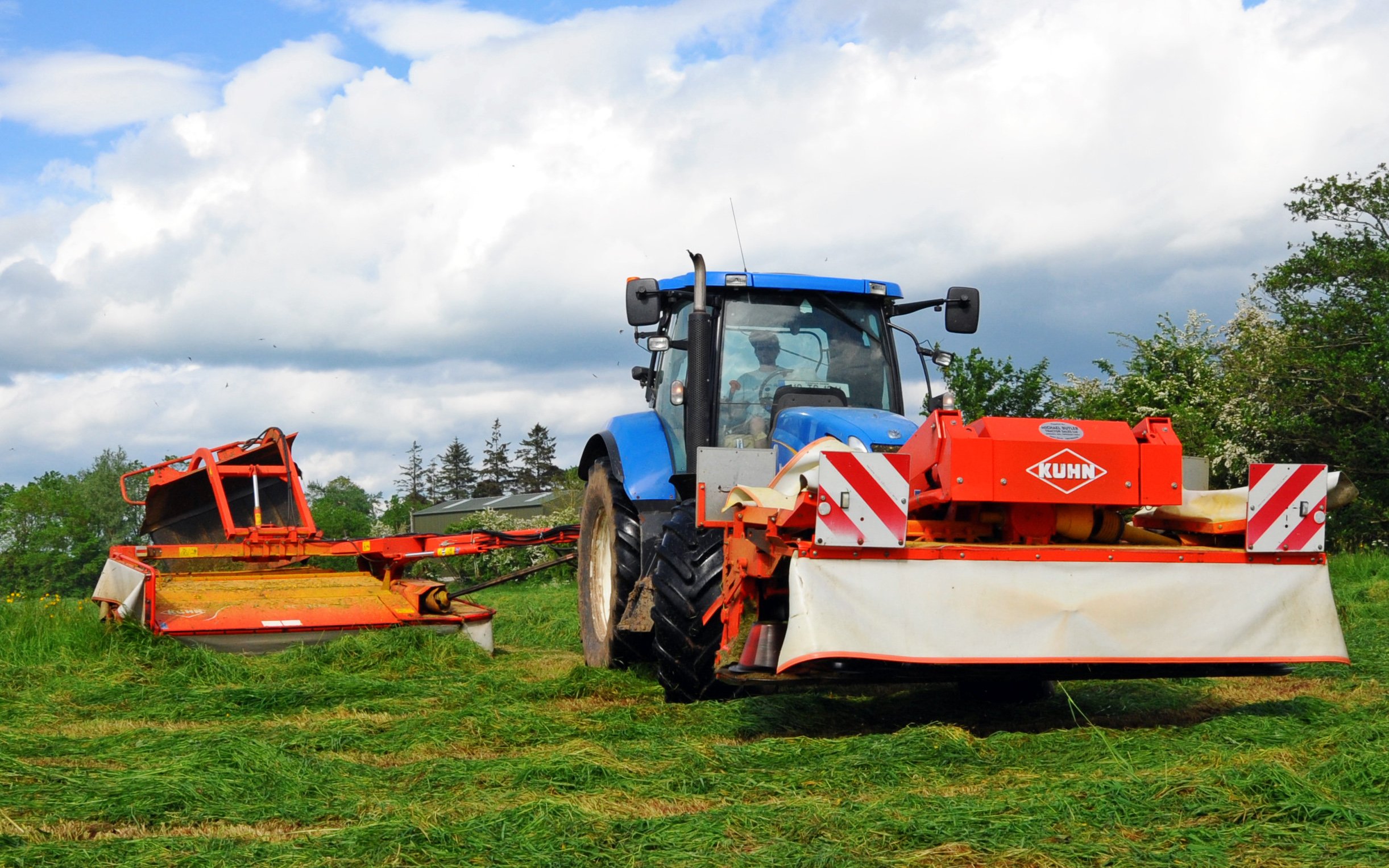 A bigger harvester requires investment in larger mowers and trailers