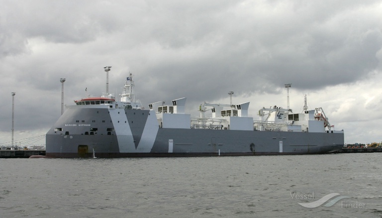 The Ganado Express. Image source: Vessel Finder