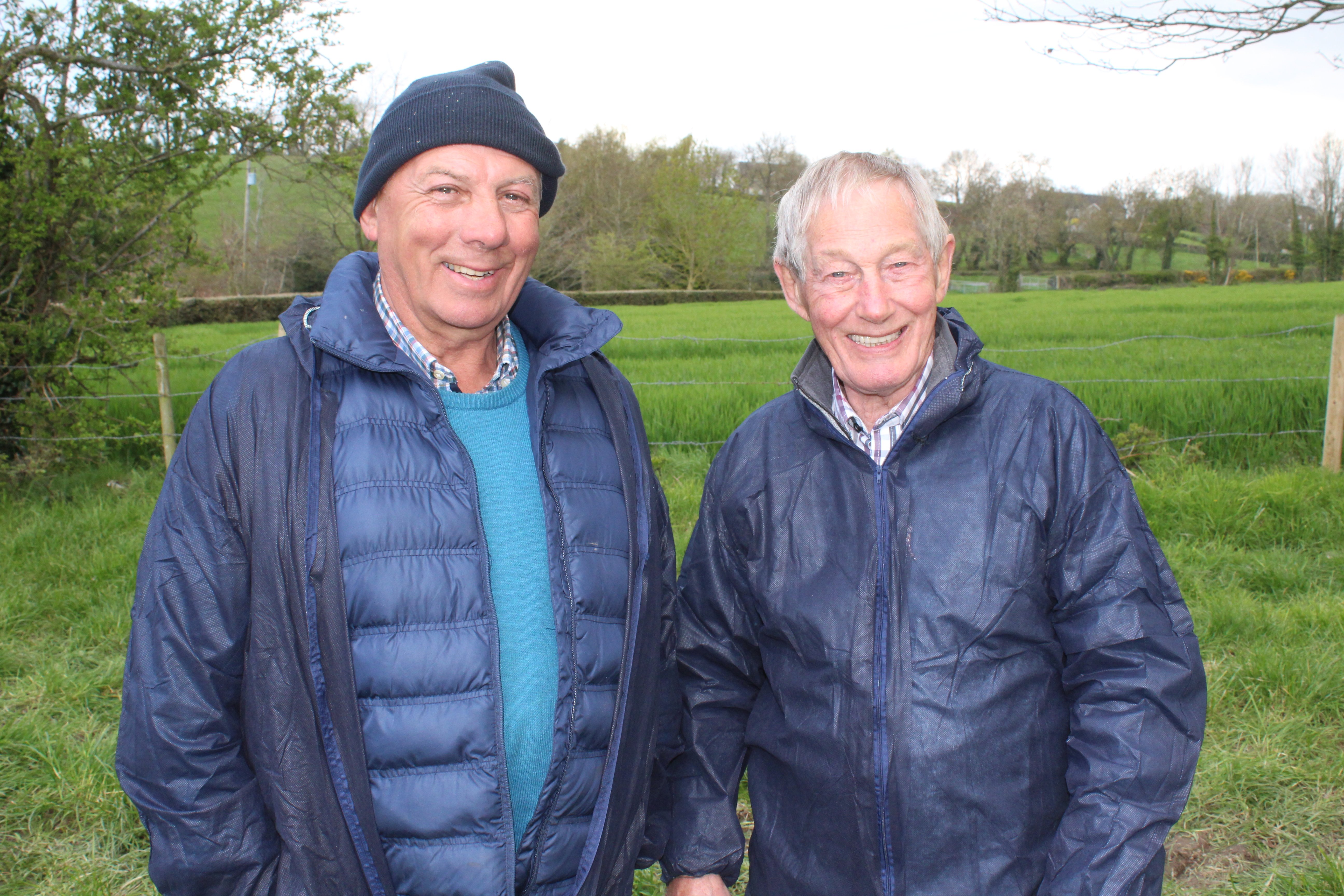 Attending the ARCZero farm walk, (L-R) Crosby Clelland and Allan Chambers, from Co. Down
