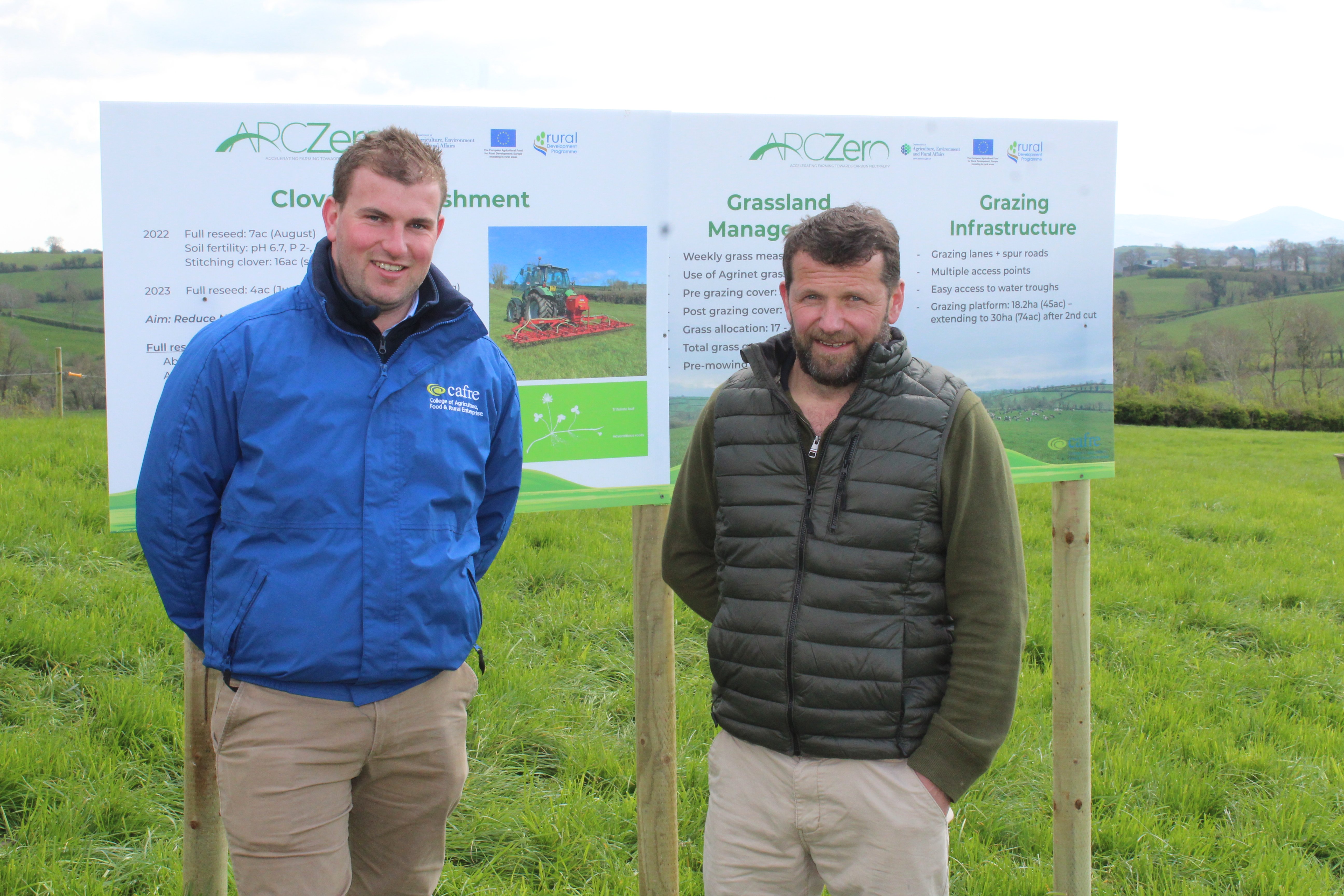 ARCZero host Ian McClelland (right) with CAFRE advisor Robert Patterson