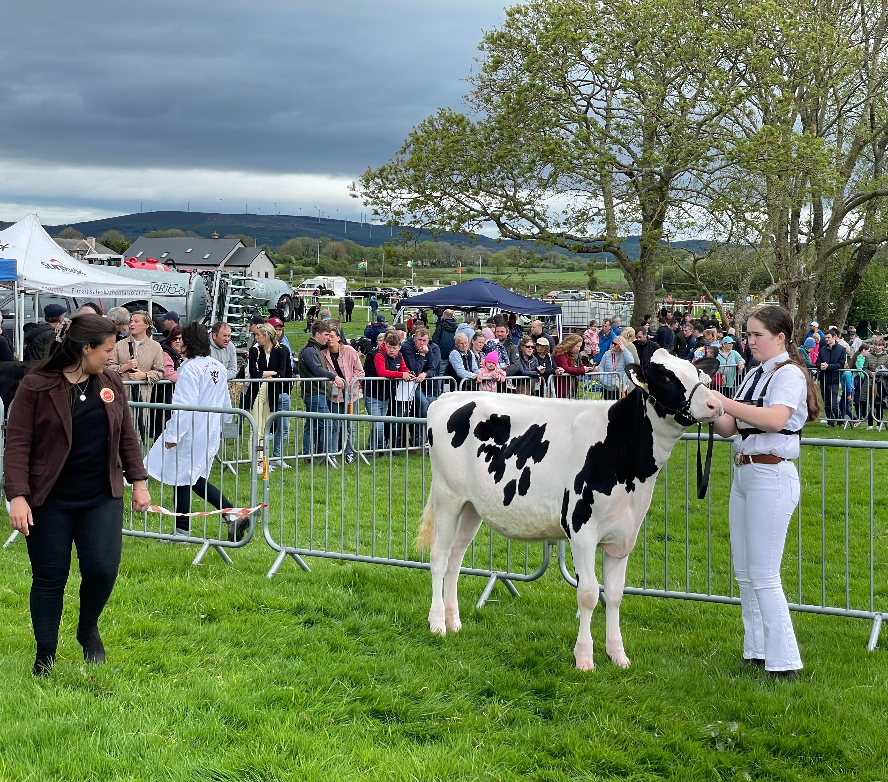Laura Cornthwaite was the judge in the dairy ring