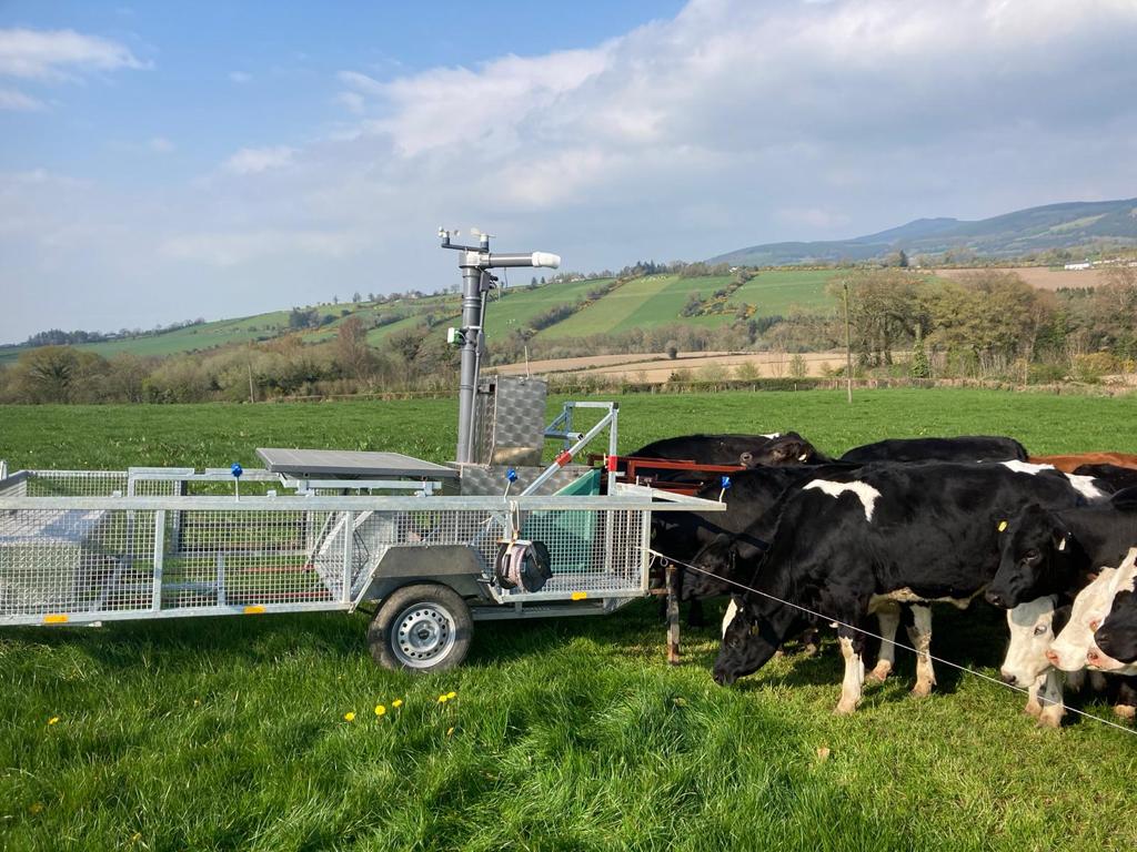 Two GreenFeeds have been set up to monitor individual methane from the cattle at grass on the ABP Demo Farm