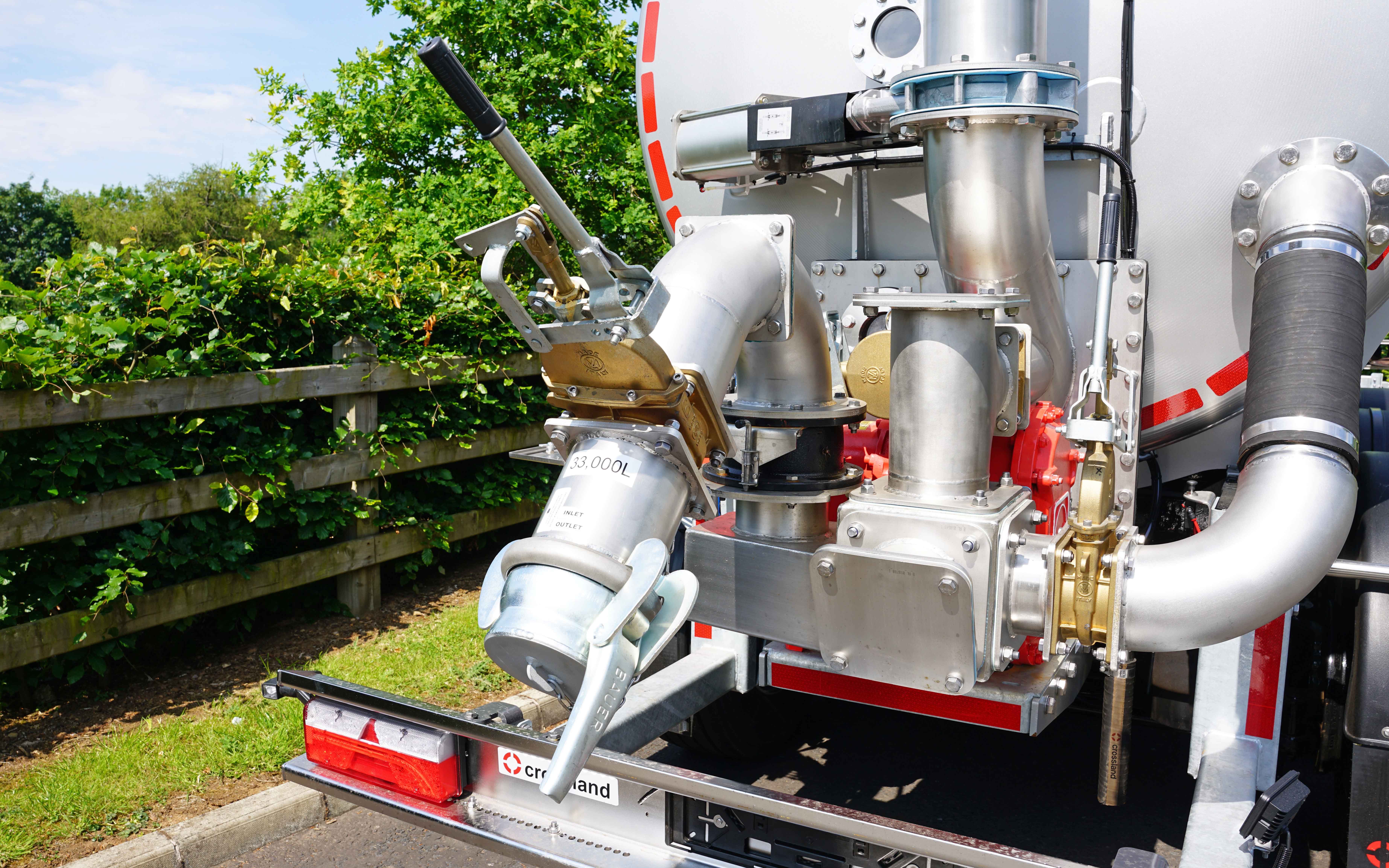 The tank may be of mild steel but the pipes, valves and fittings are of stainless or brass