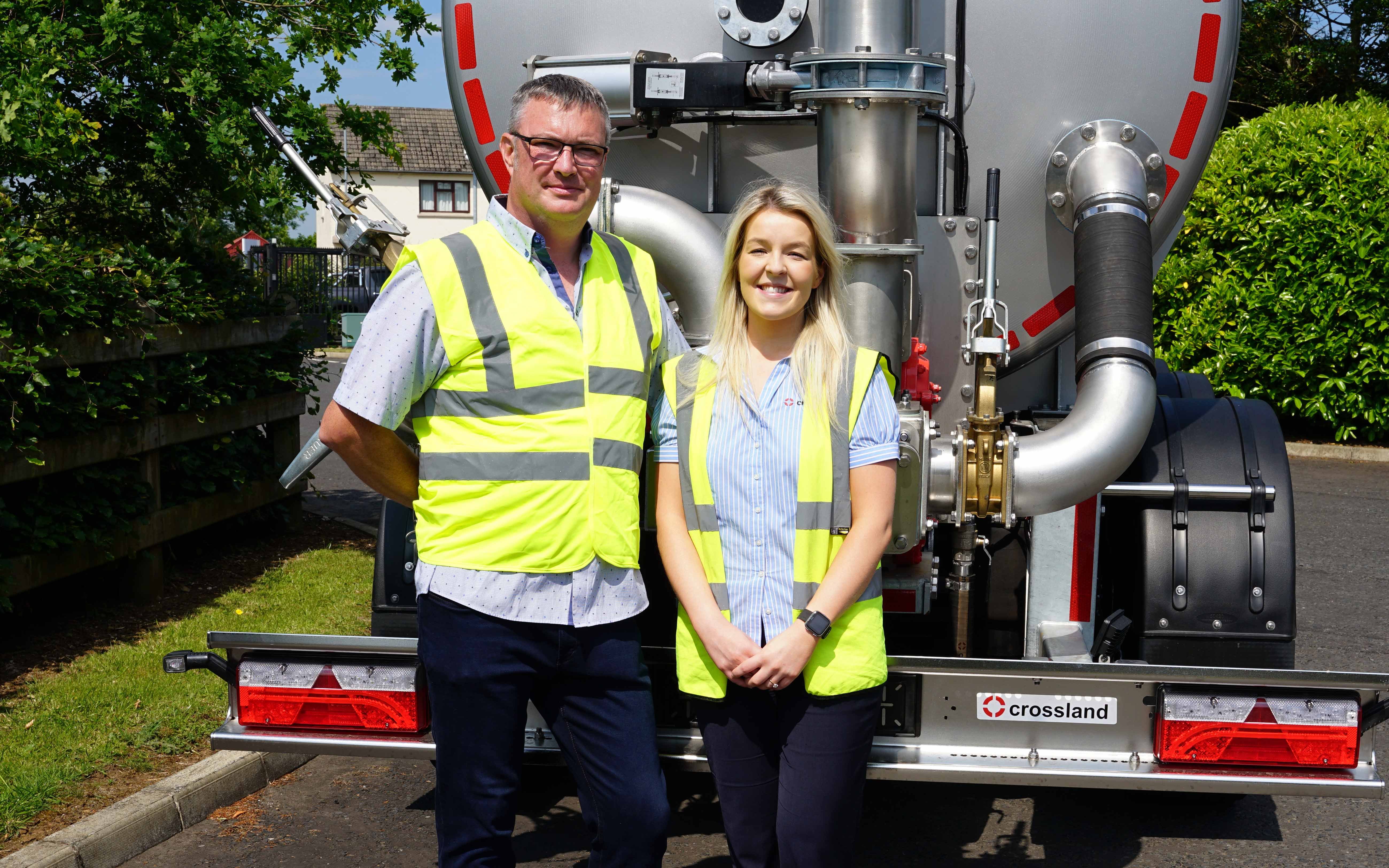 Stephen McFerran, sales manager and Jessica McKee design engineer, were both heavily involved in creating the new tanker