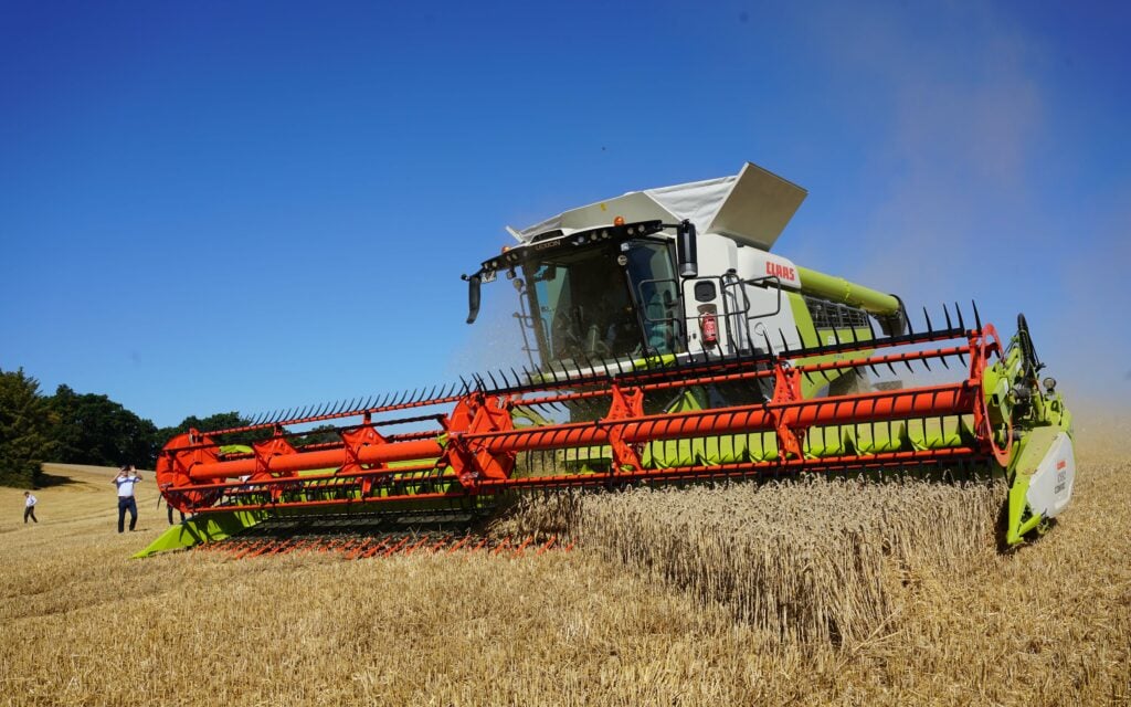 mtu engines are used by Claas in its combine and forager harvester ranges