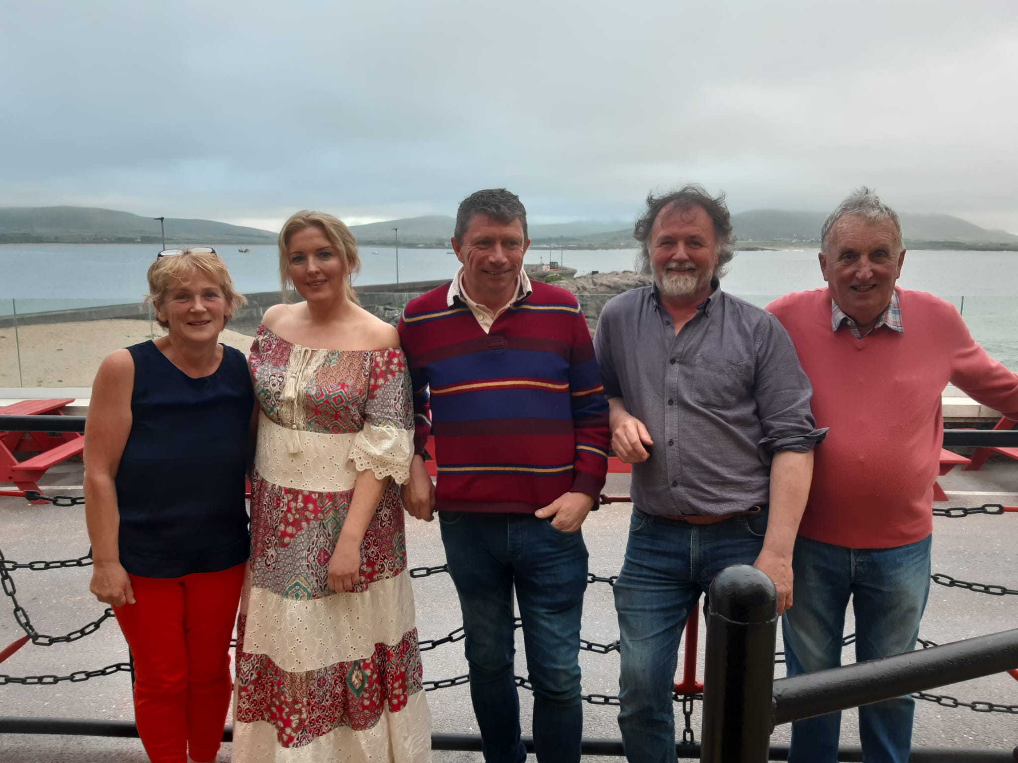 Members of the Féile an Phráta committee: Phil Brosnan, Fiona Dowling, Seán Breandán Ó Conchúir, John Sheehy and Michael Johnson