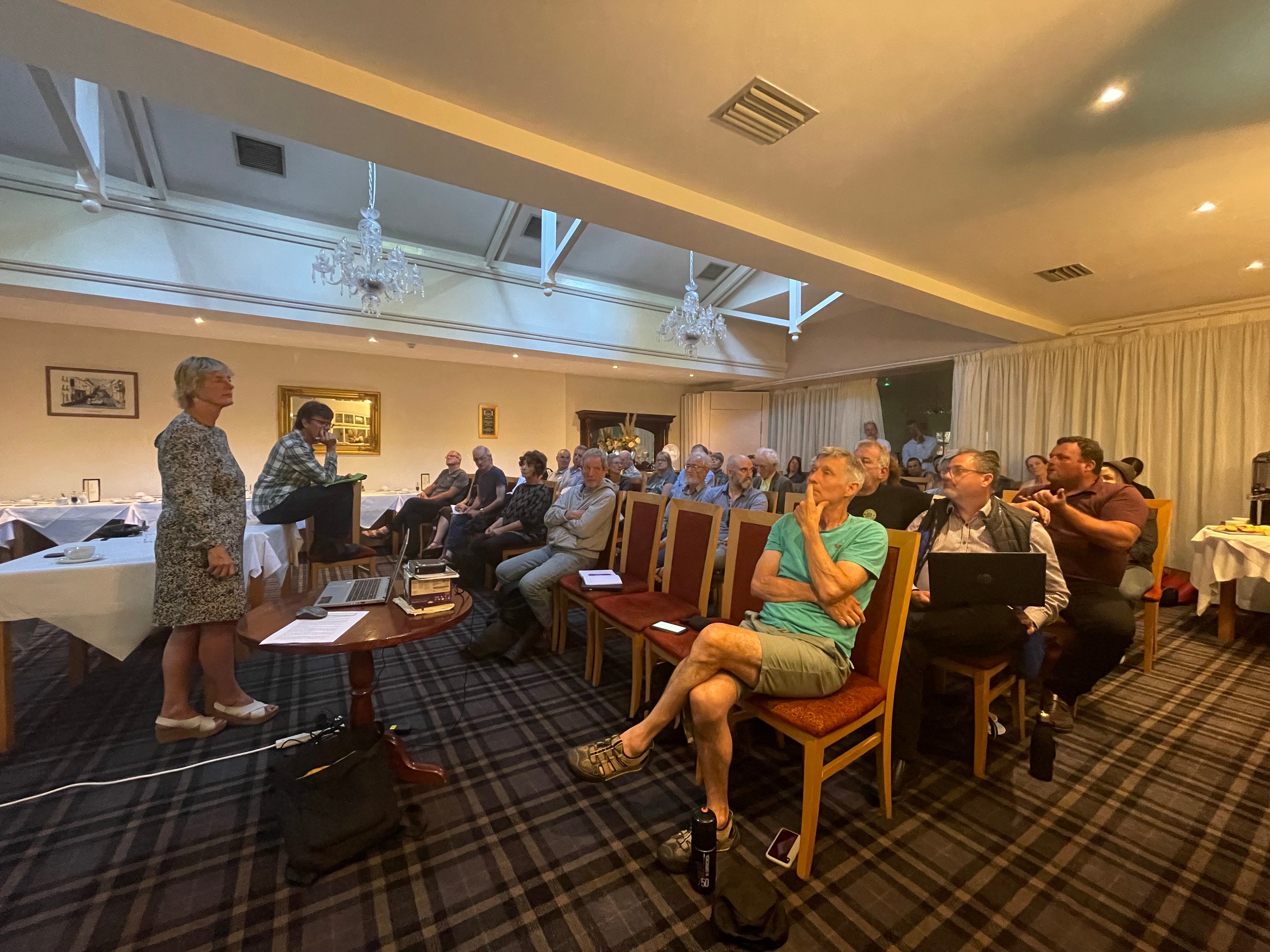 Grace O'Sullivan, MEP, addressing the meeting