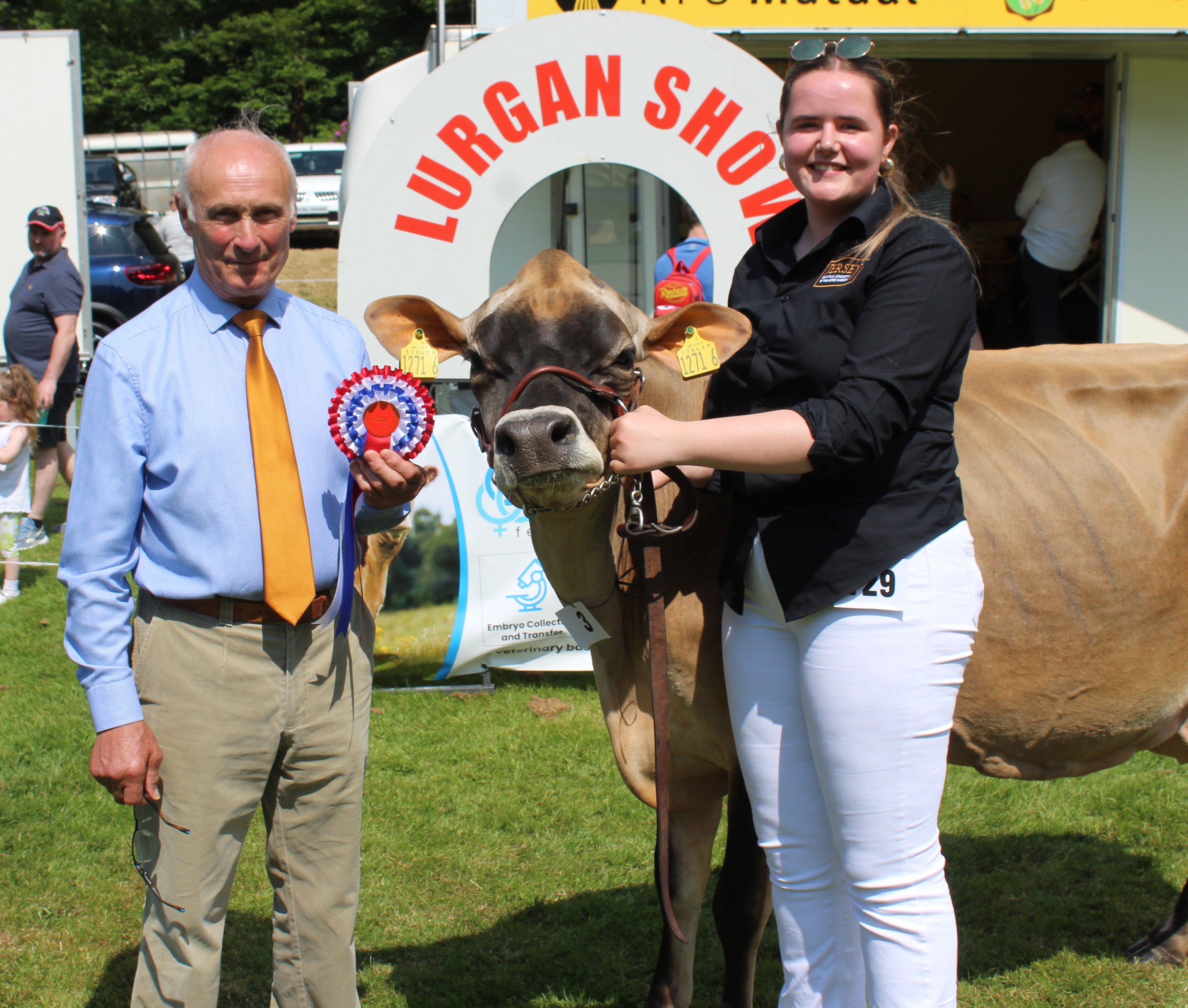 The Champion of Champions at Lurgan Show 2023, Potterswalls Bontino Dawn, with Ailsa Fleming and Cyril Millar