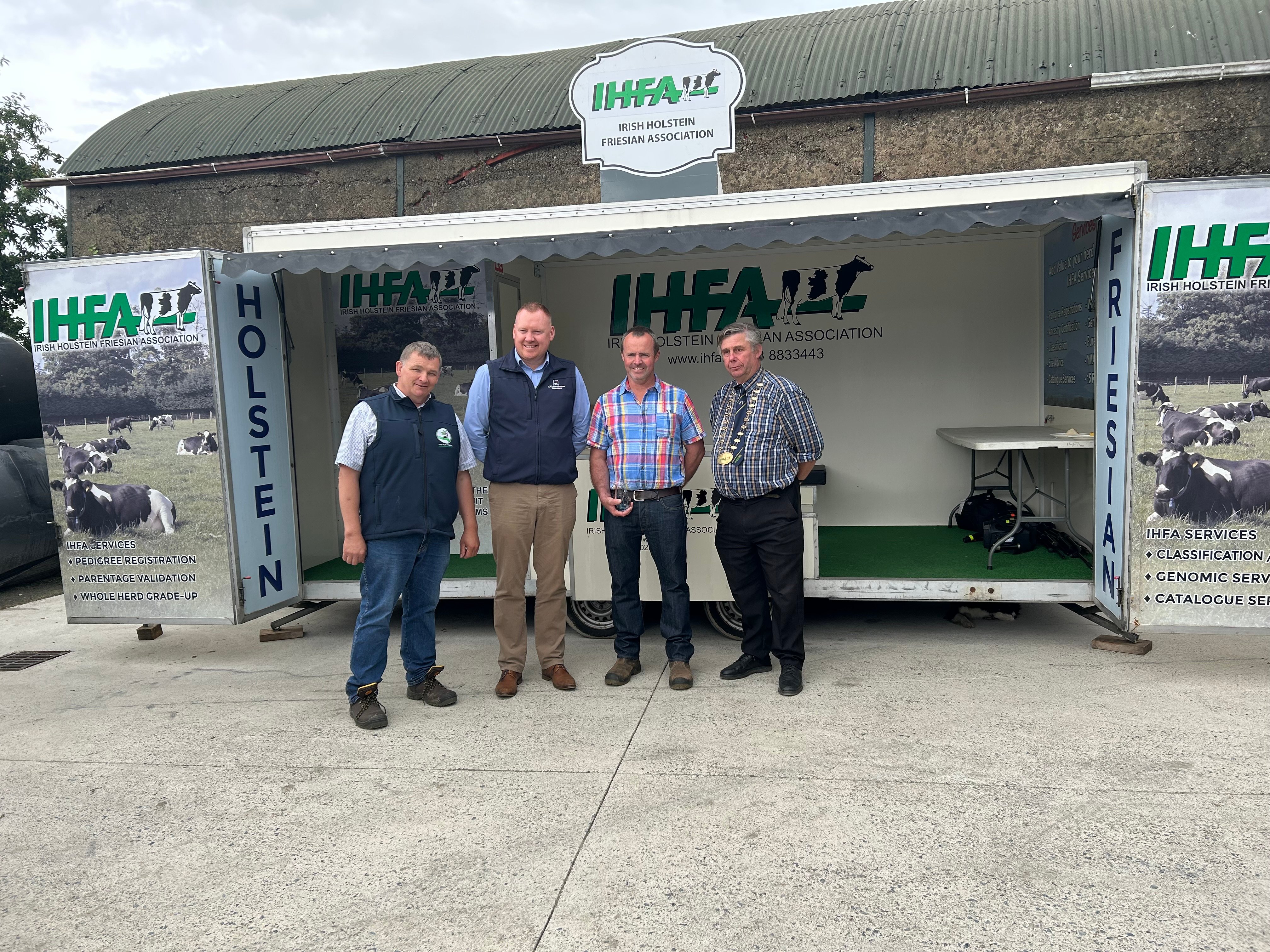 Patrick Quealy, Brian Prout (AXA), Ciaran O'Connor,  andRichard Hamilton IHFA