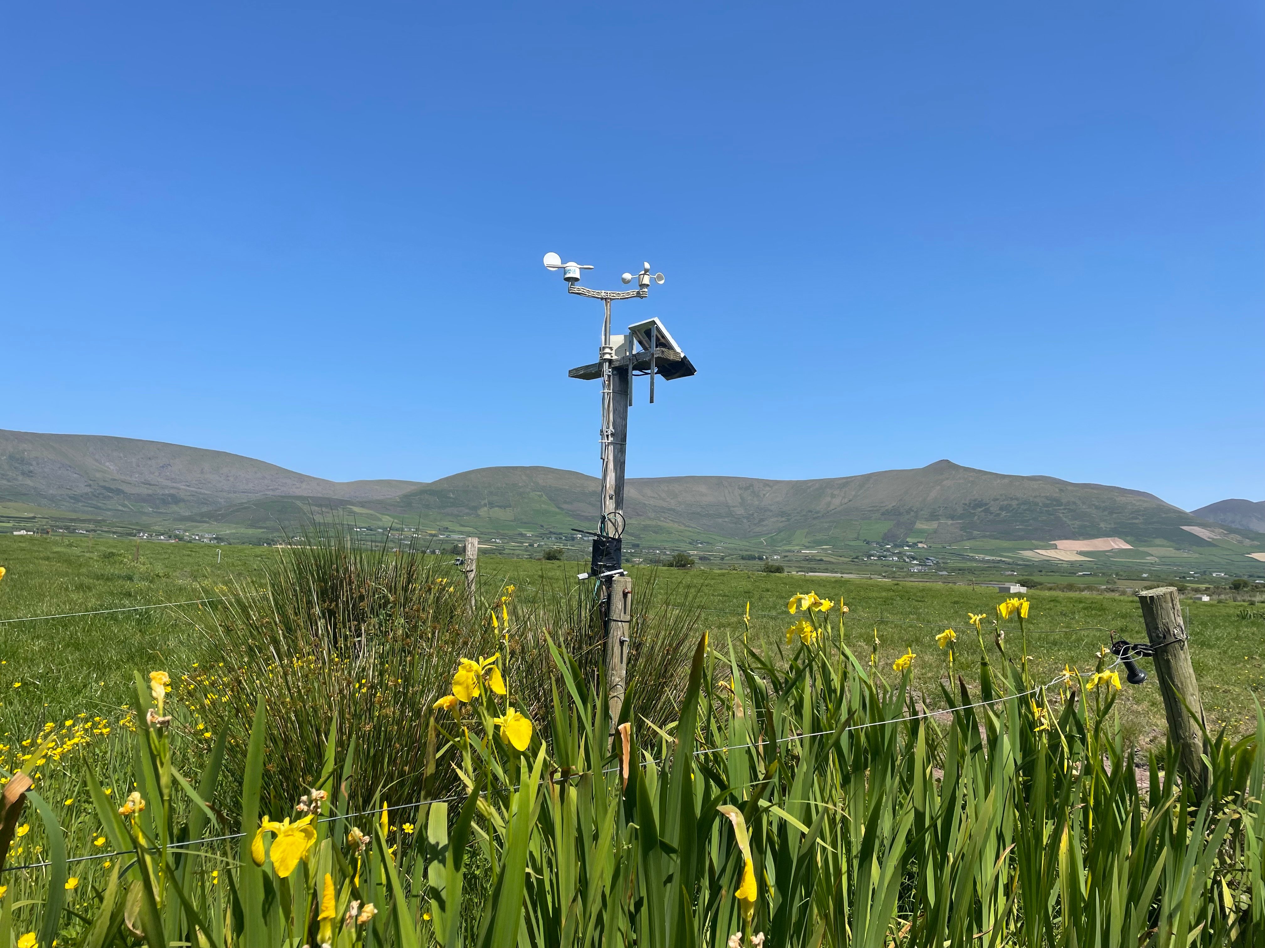 Weather station installed on Sean Kennedy's farm