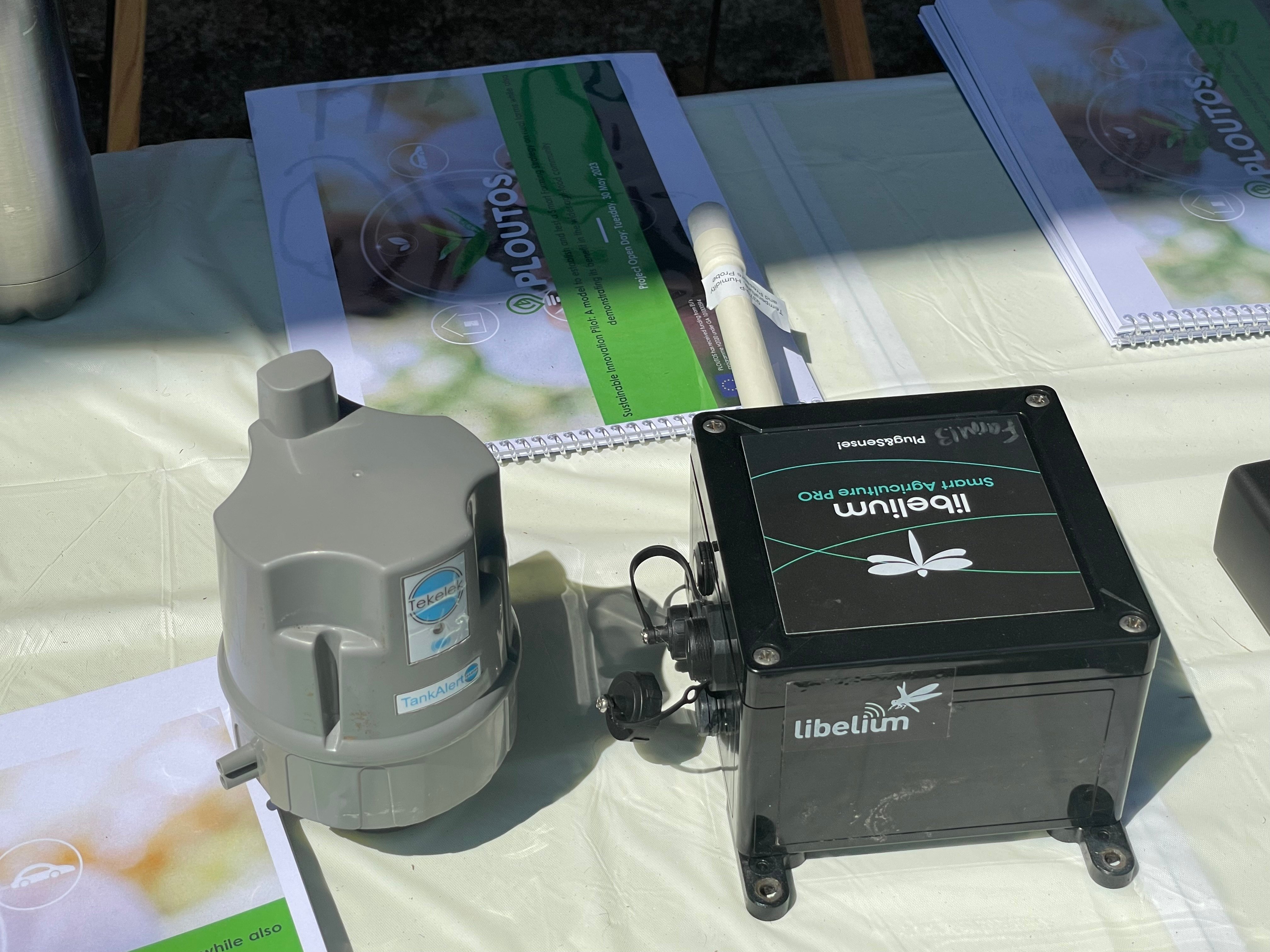 Sensors were used to collect data on soil moisture and from milk and slurry tanks on the farms
