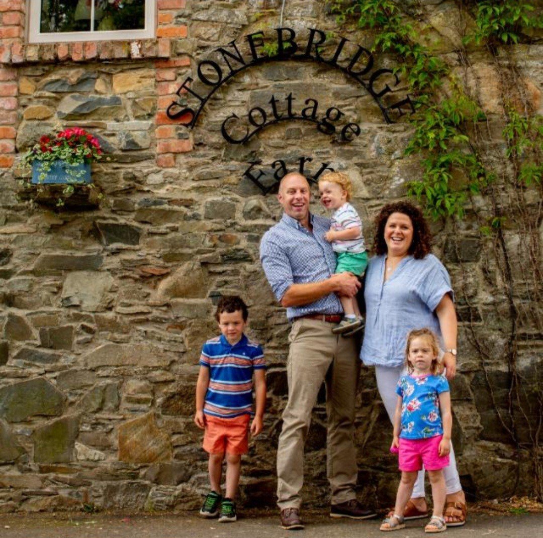 Robbie and Louise Neill and their three children
