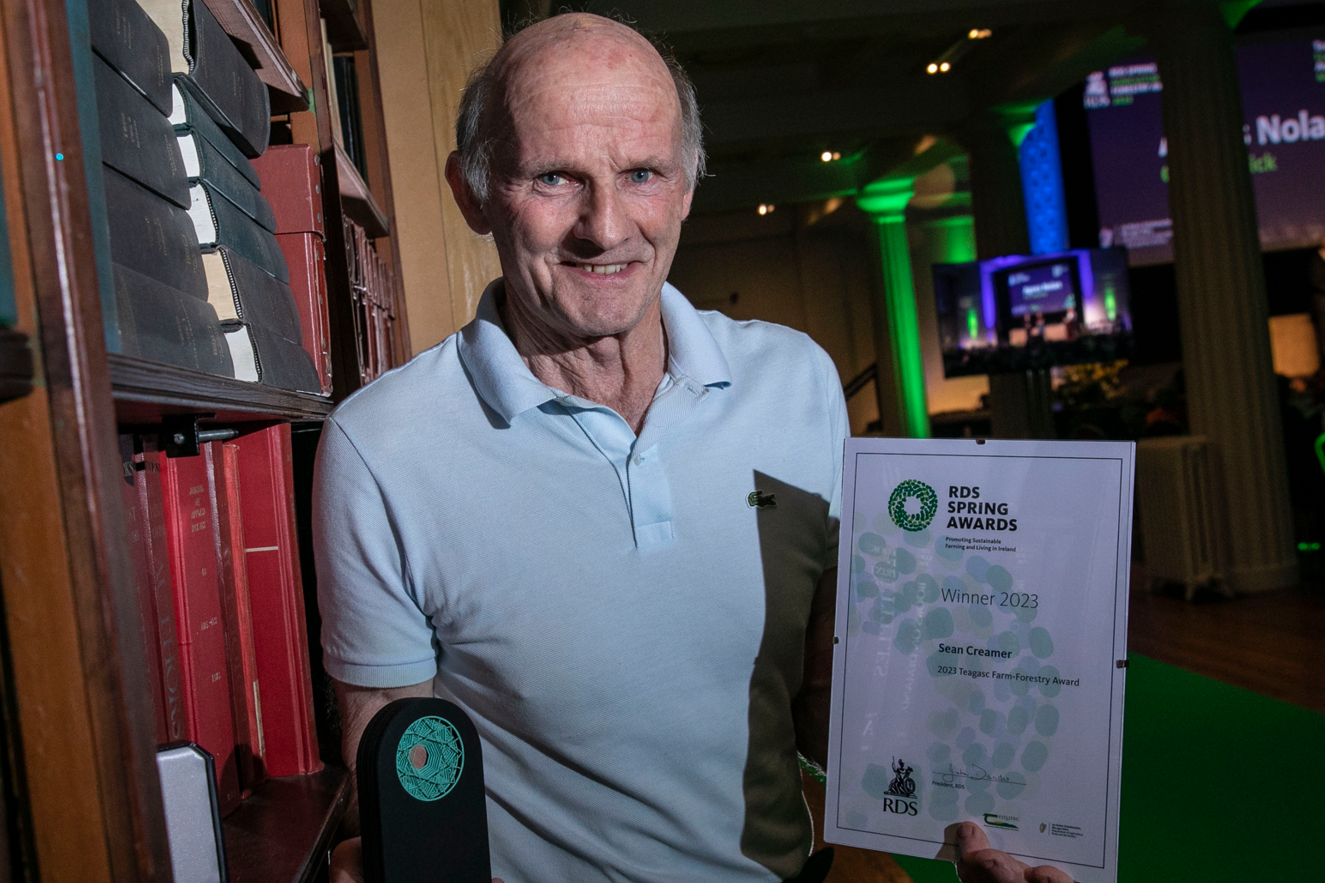 Sean Creamer, Ballinamore, Leitrim,  this year's winner of the Teagasc Farm Forestry Award. Image: Orla Murray Coalesce