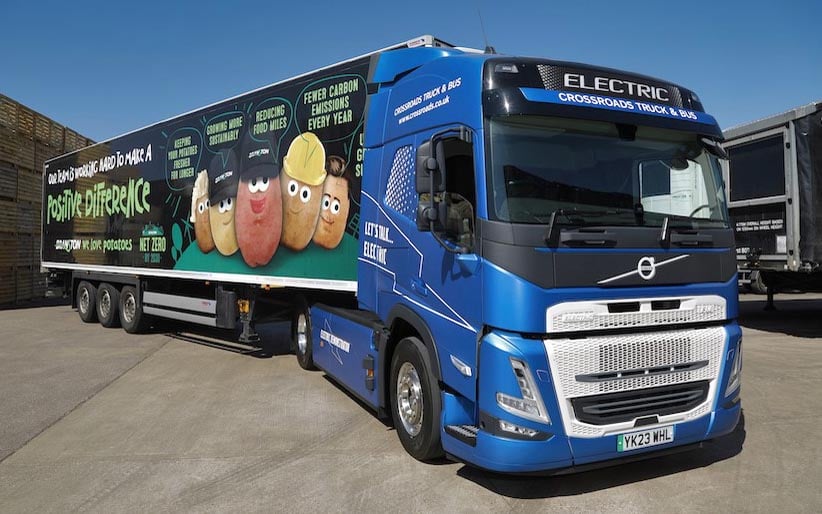 The Volvo is said to have a range of up to 300km