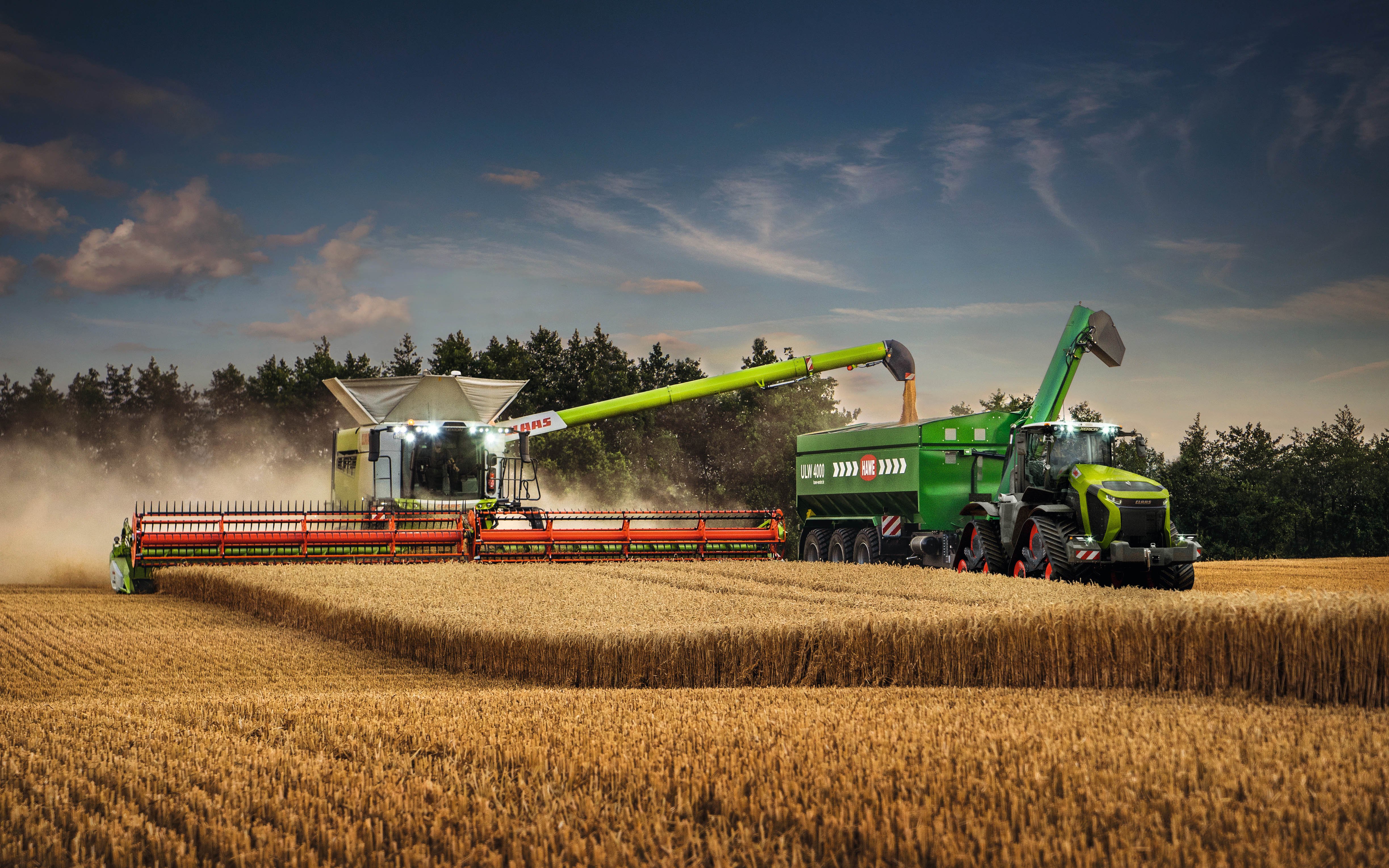The new Xerion shares its engine with Claas' larger combines and forage harvesters